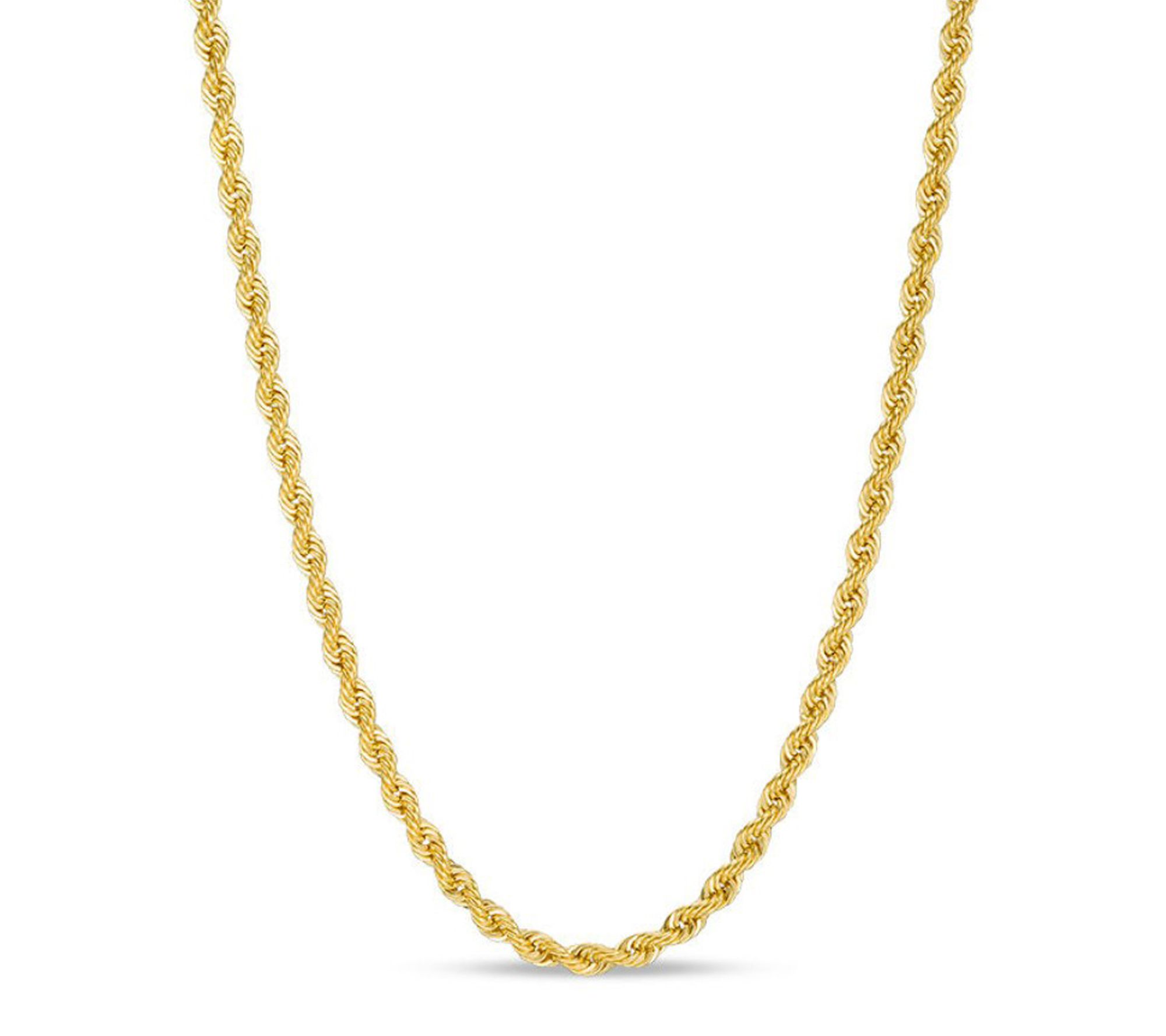 Alkeme 10K Gold Rope chain 24" Necklace