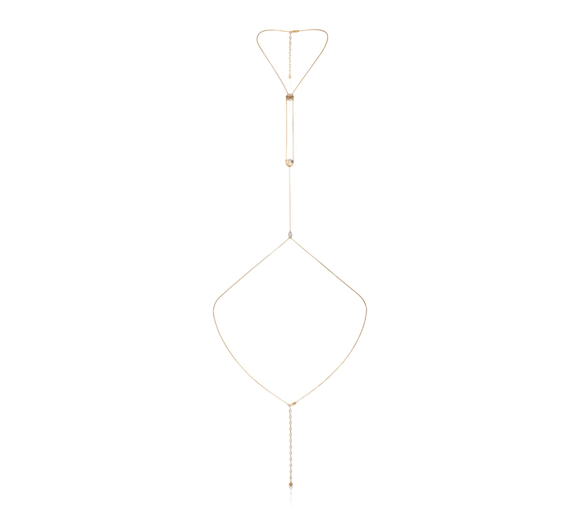 Ettika Dainty Shell Body Chain