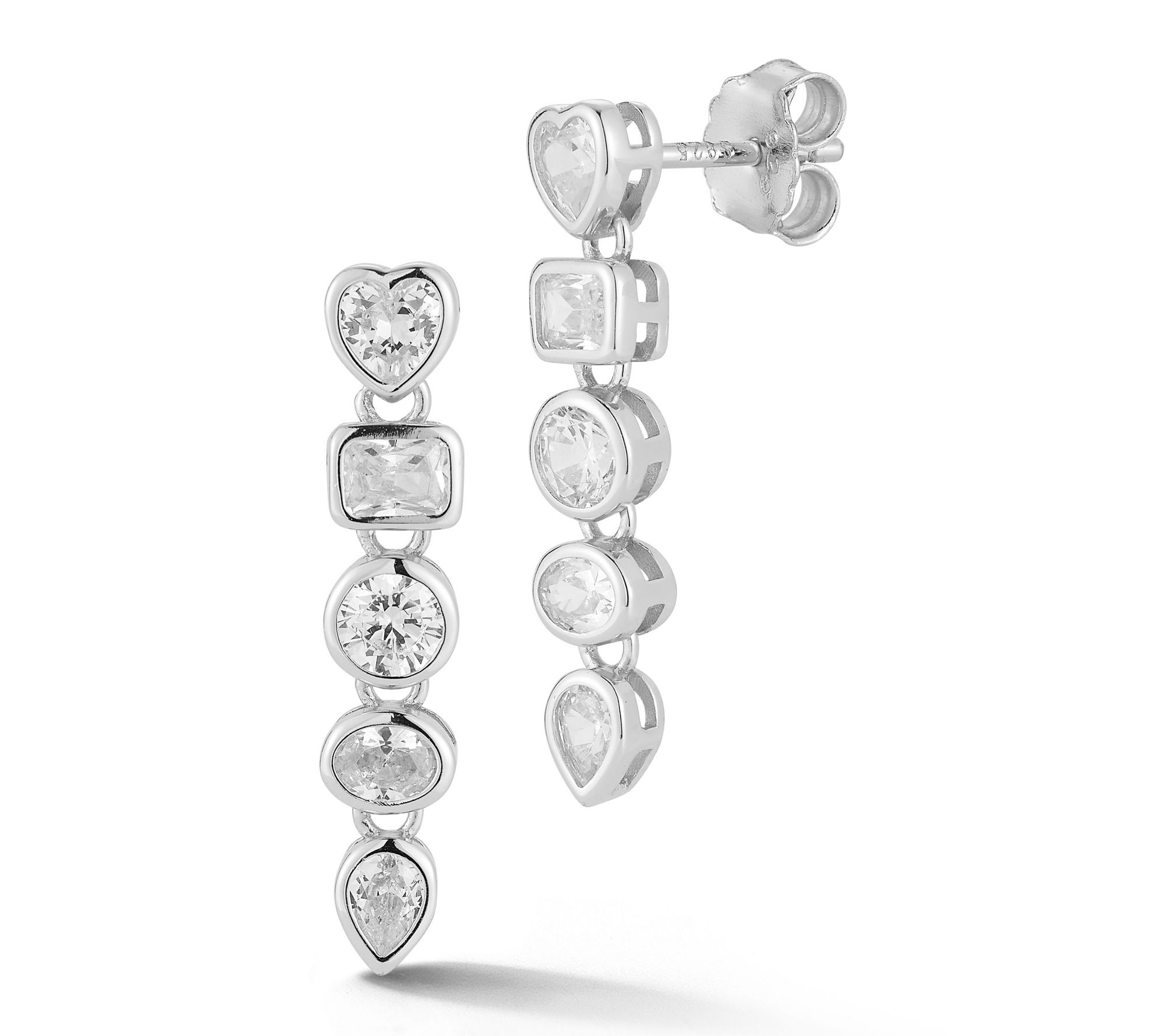 Rachel Zoe Multi-Shape Drop Earrings, SterlingSilver