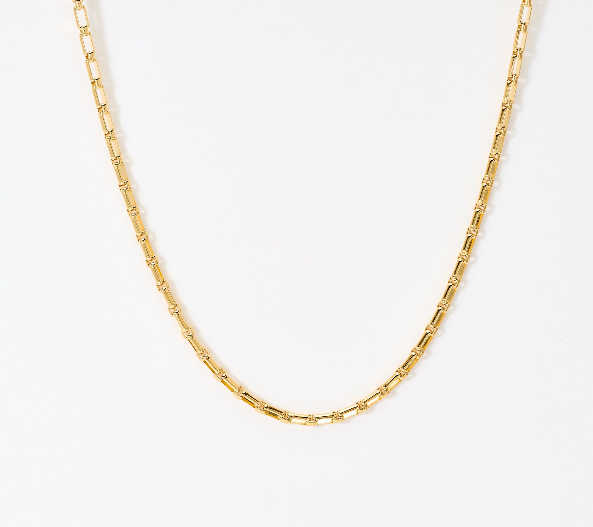 Christian James by Scott Grimes 14K Plated 1x1 Luciano Chain Necklace 11.5g