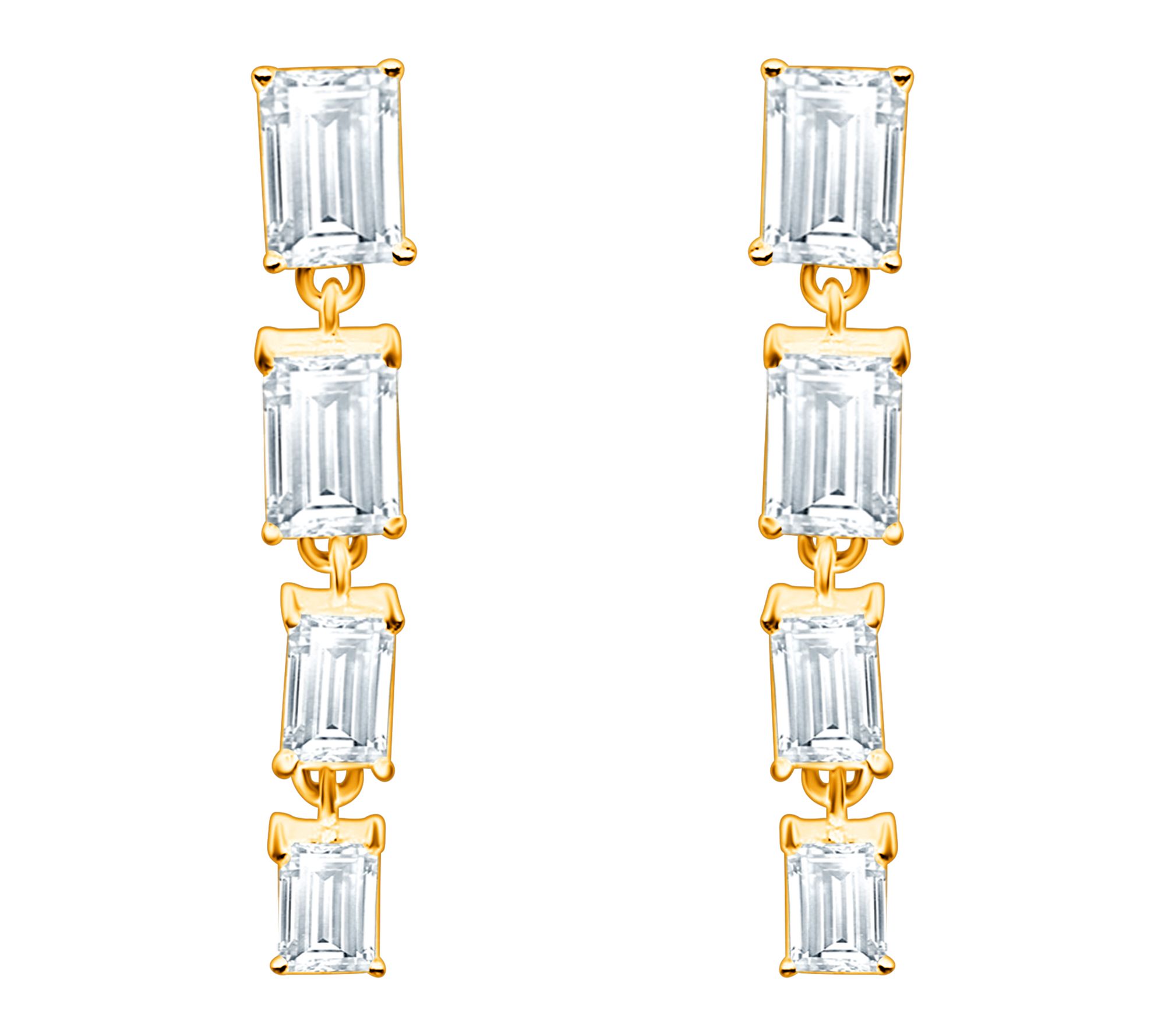 Fire Light 14K Yellow Gold 2.00 cttw Diamond Earrings