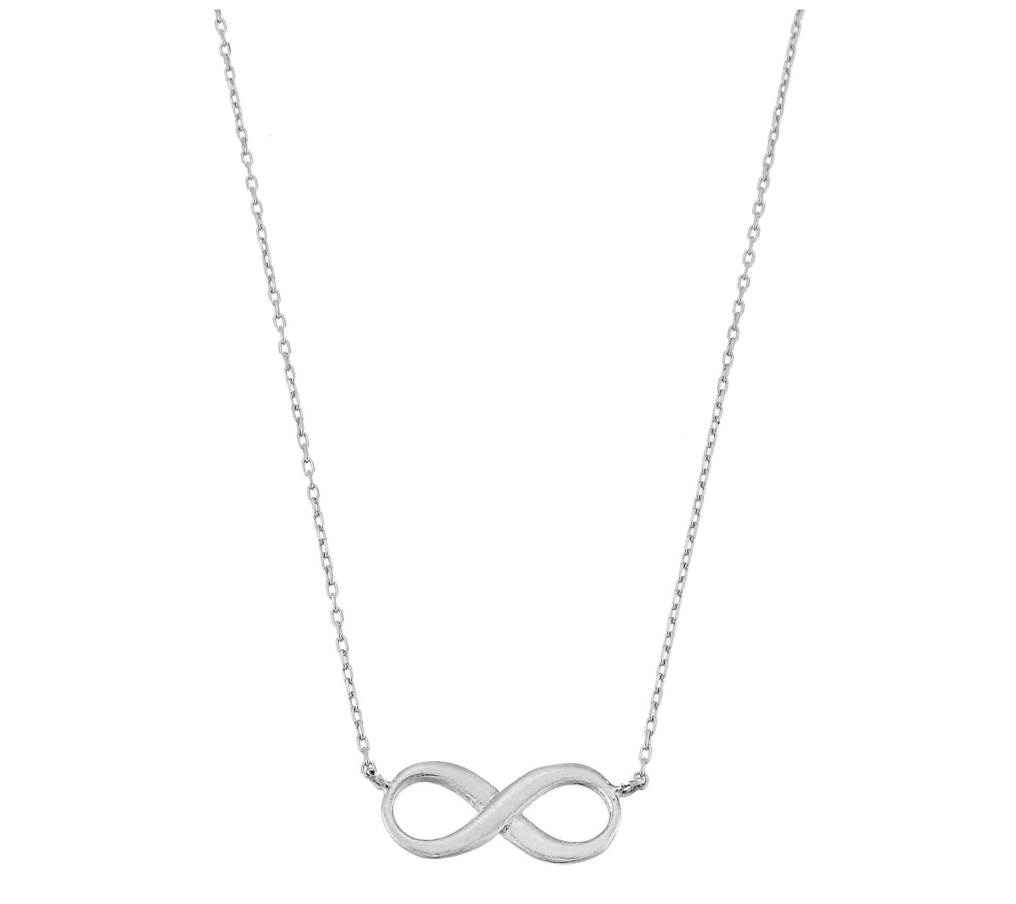 Silver Style Infinity Design Necklace, Sterling