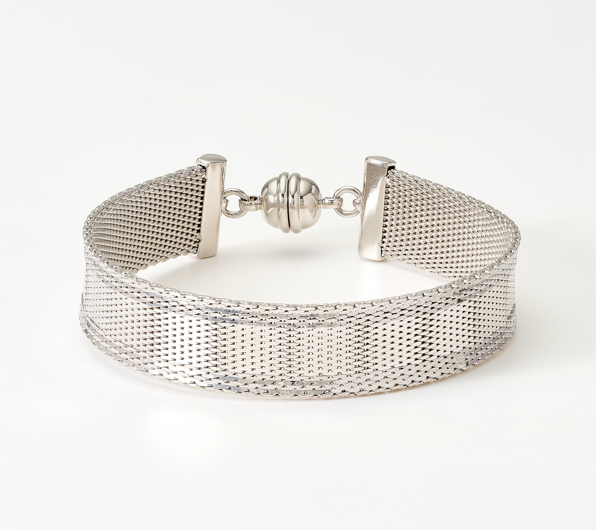 David Markstein Bronze Couture Reversible Mesh Status Magnetic Bracelet