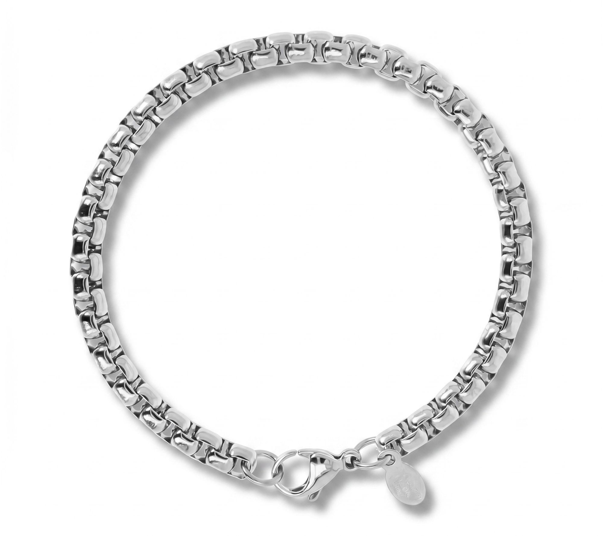 Steel by Design Polished Box Chain Bracelet