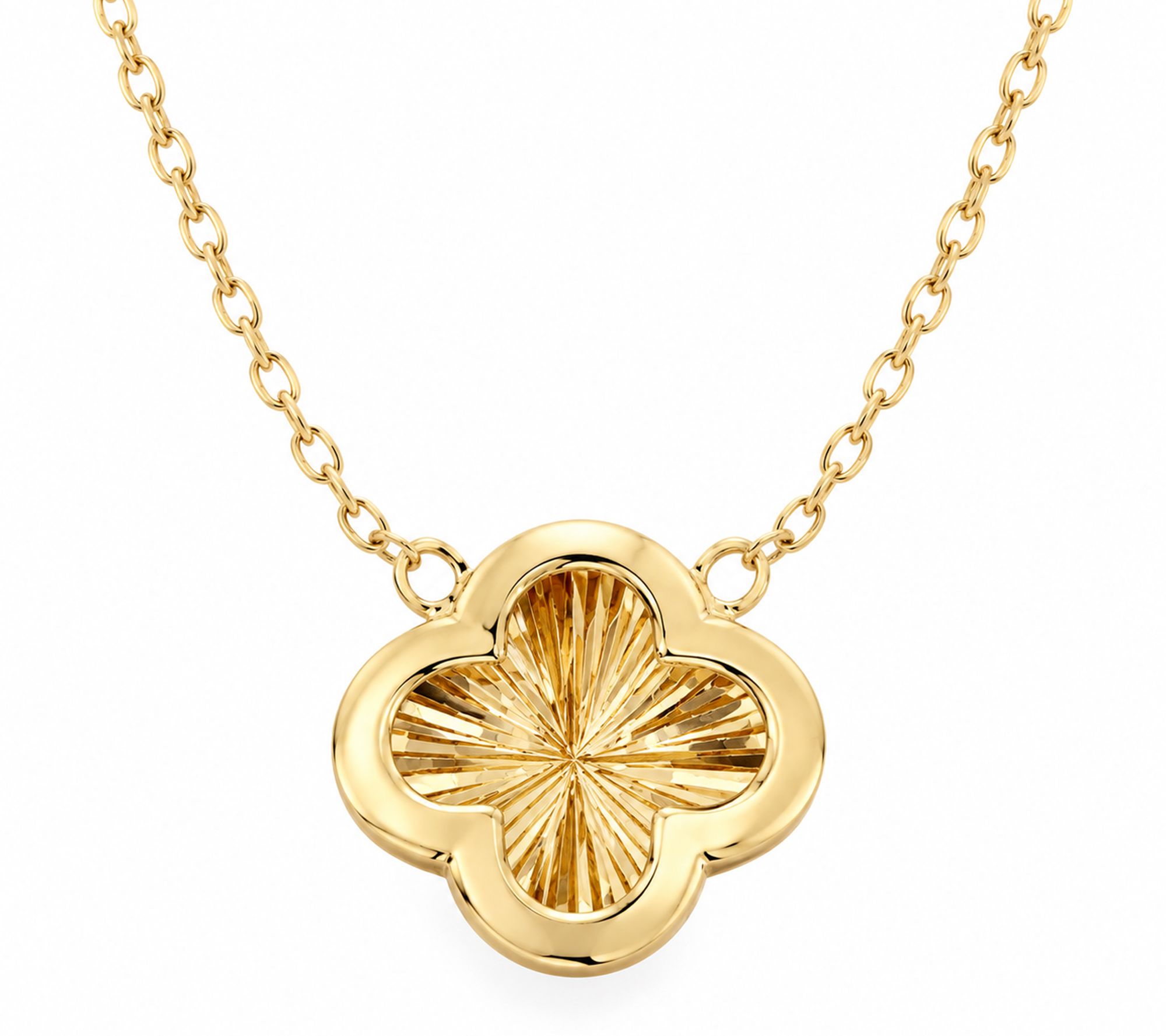 Alkeme 10K Gold Clover Necklace w/ Chain