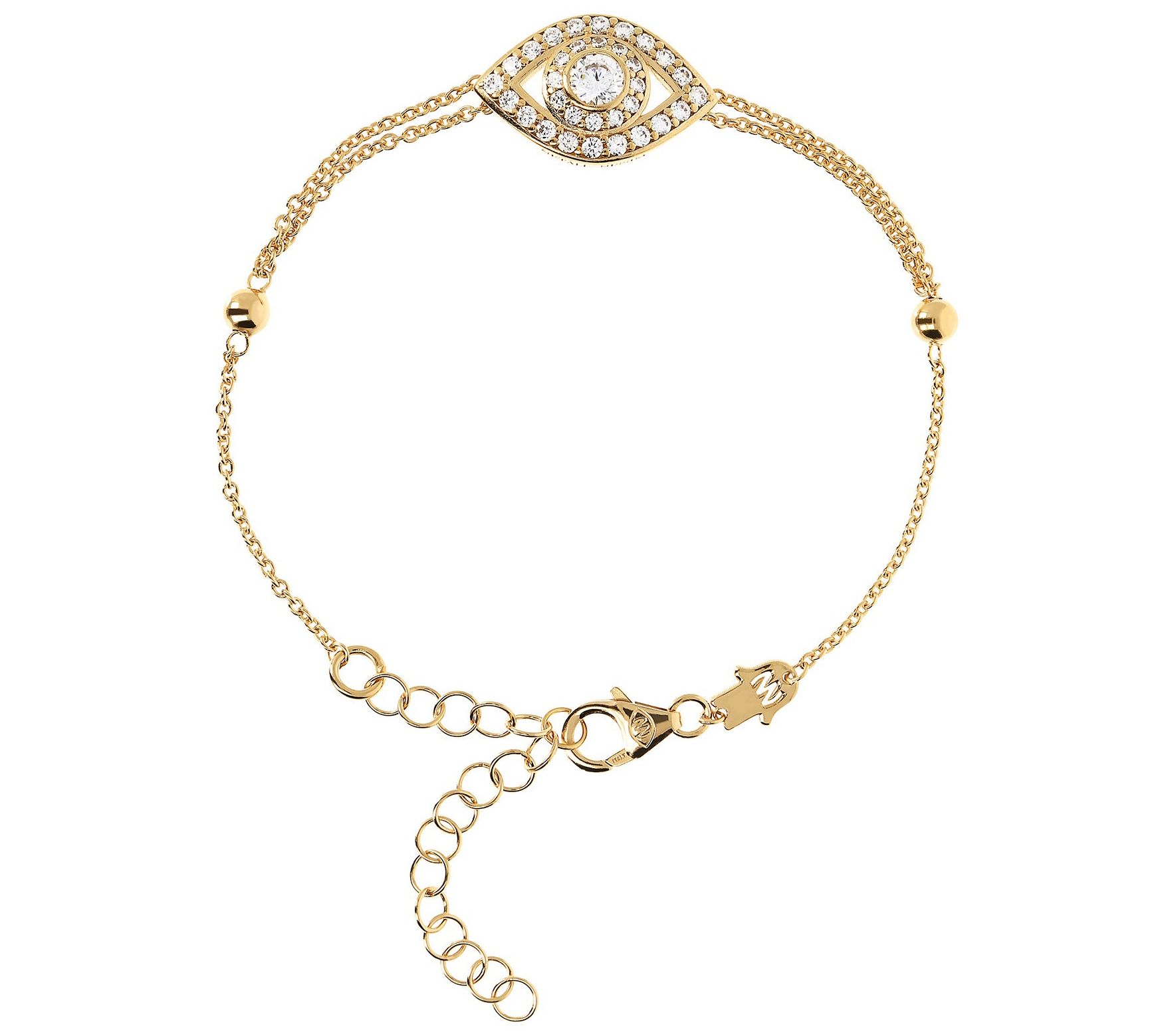 Netali Nissim for Diamonique Evil Eye Bracelet, Sterling