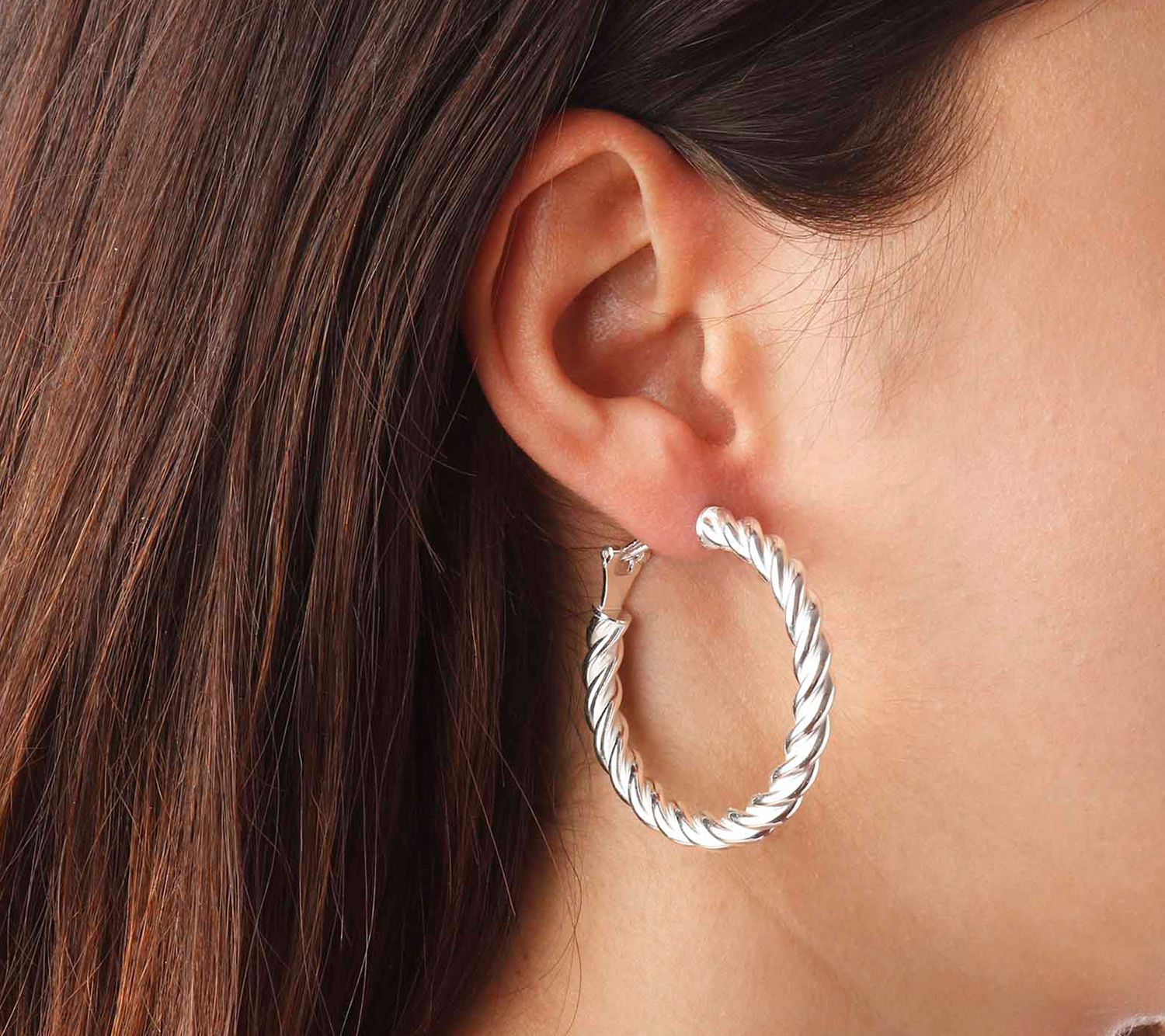 qvc omega back earrings