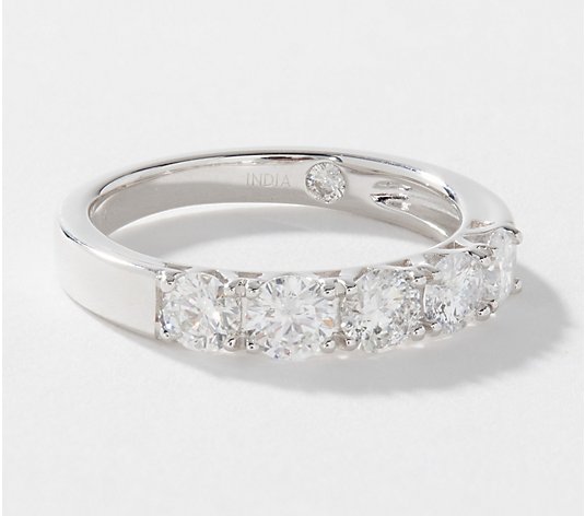 Affinity Diamonds 5-Stone Round Cut Ring, 14K Gold