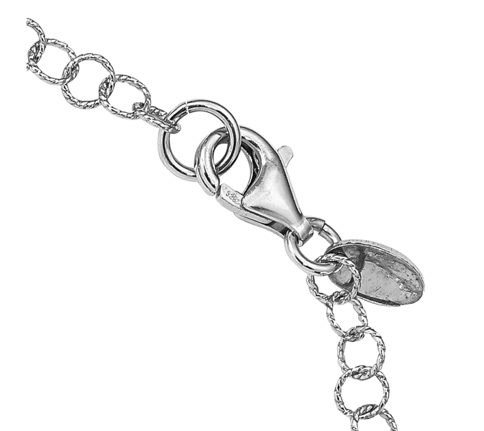 Italian Silver Two-Tone Circular Necklace, 14.3g - QVC.com