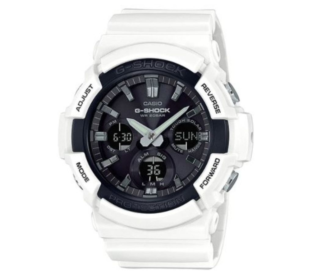 film Had Milestone Casio G-Shock Solar-Powered Watch, White Strap - QVC.com