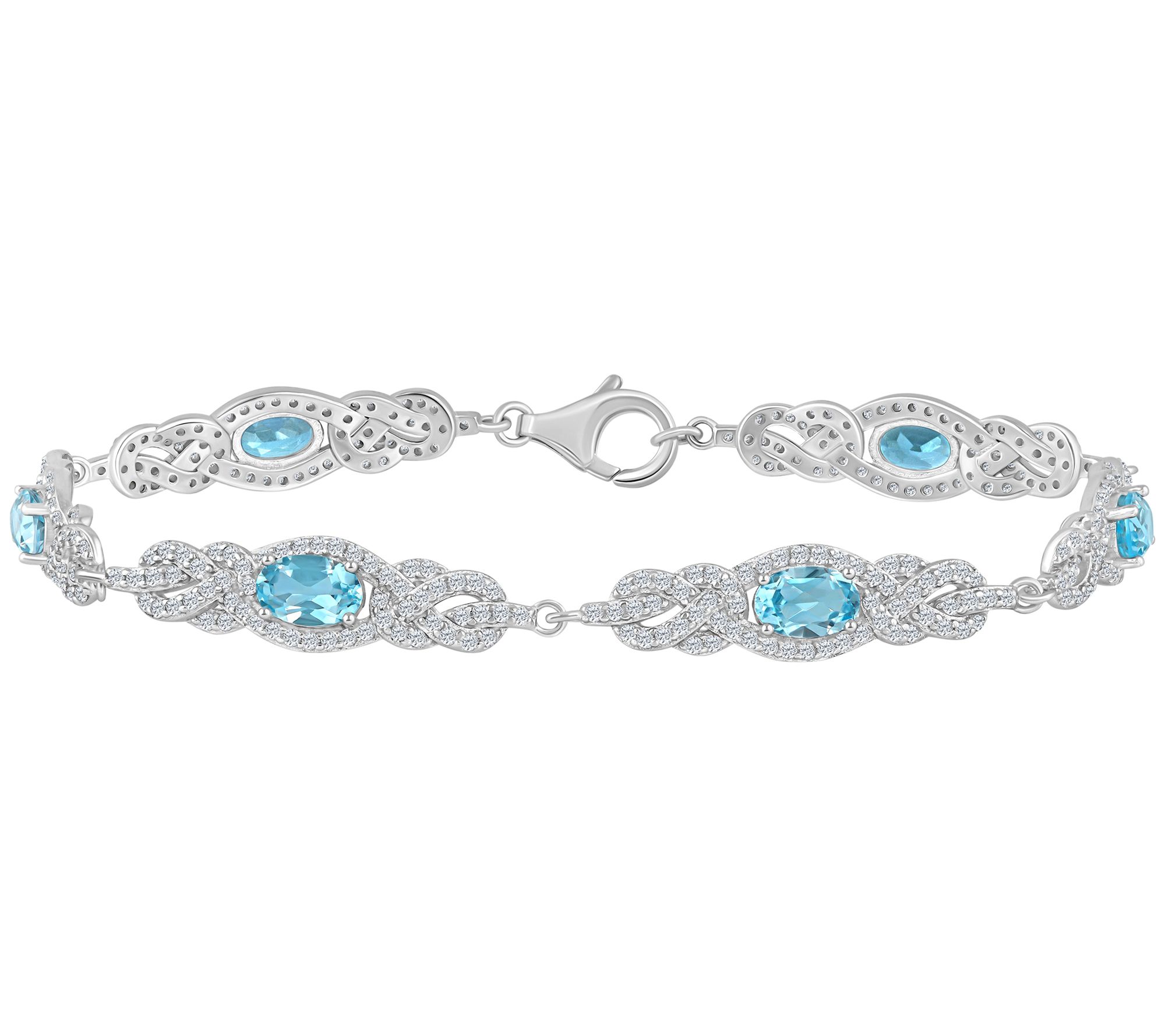 Affinity Gems Multi-Gemstone Tennis Bracelet, Sterling - QVC.com