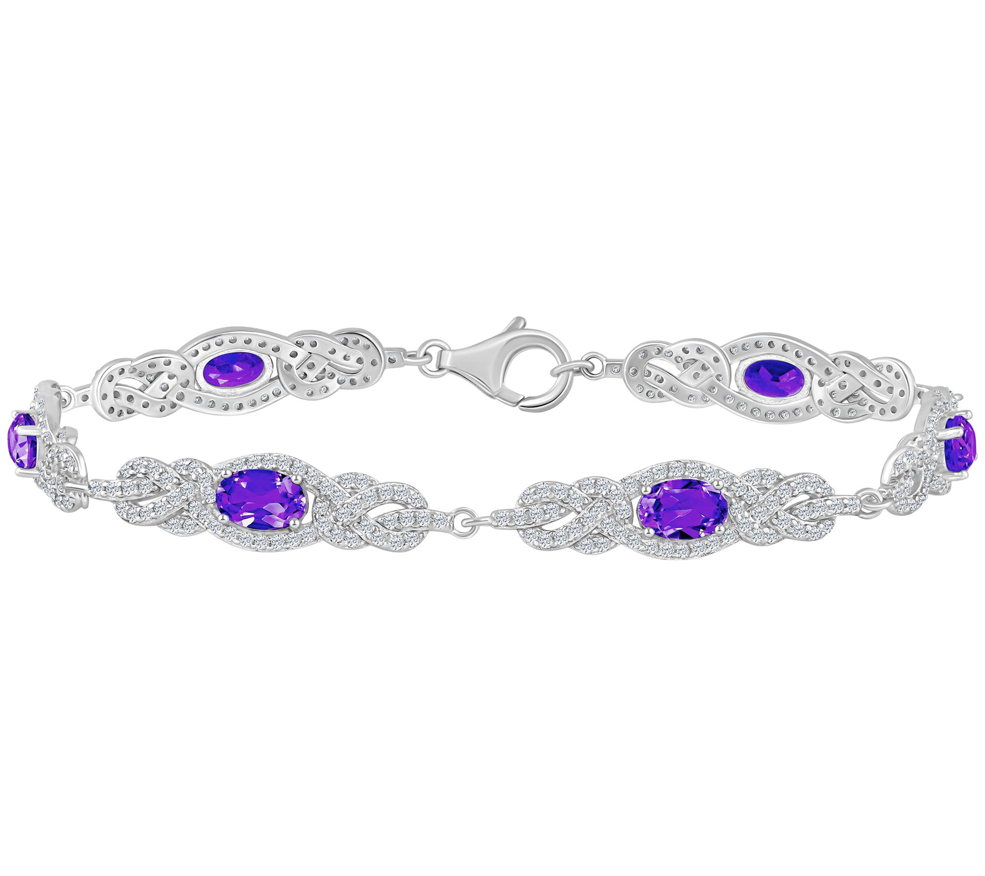 Affinity Gems Multi-Gemstone Tennis Bracelet, Sterling
