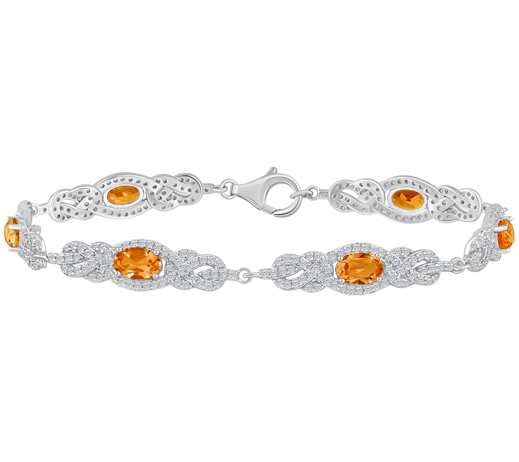 Affinity Gems Multi-Gemstone Tennis Bracelet, Sterling