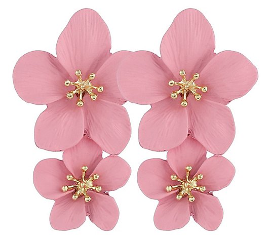 Violet & Brooks Belle Floral Drop Earrings