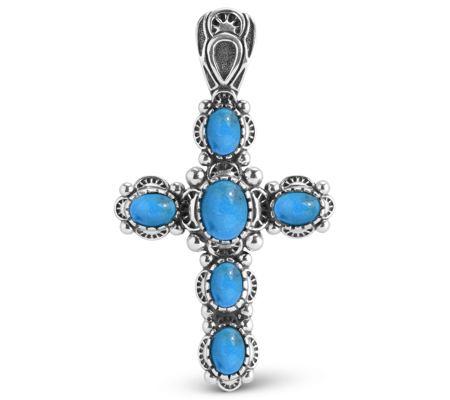 American West Sterling Classics Gemstone Cross Enhancer
