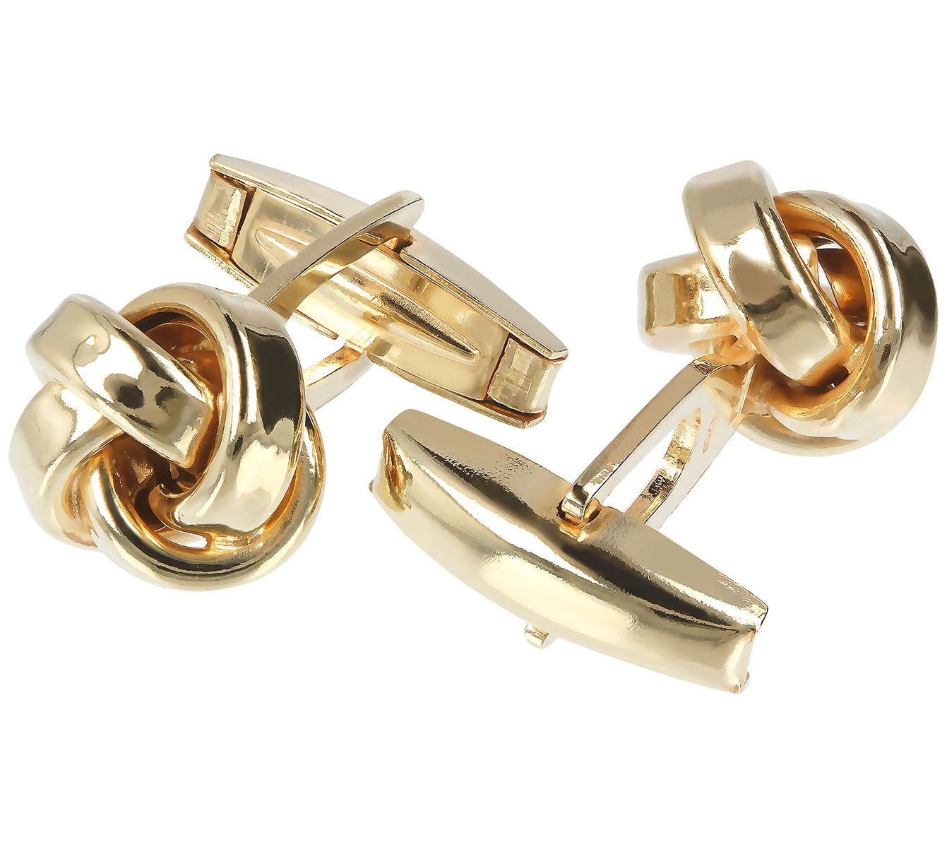 Mistero For Him Polished Knot Cuff Links, Sterling Silver