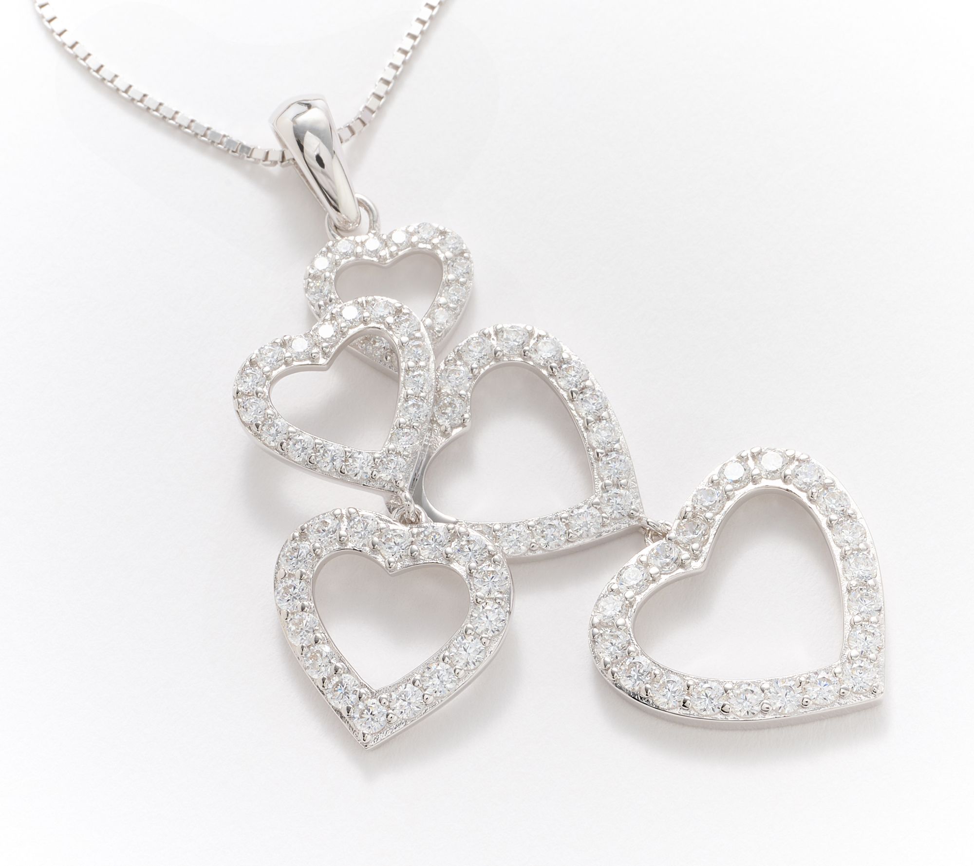 Qvc diamonique deals necklaces