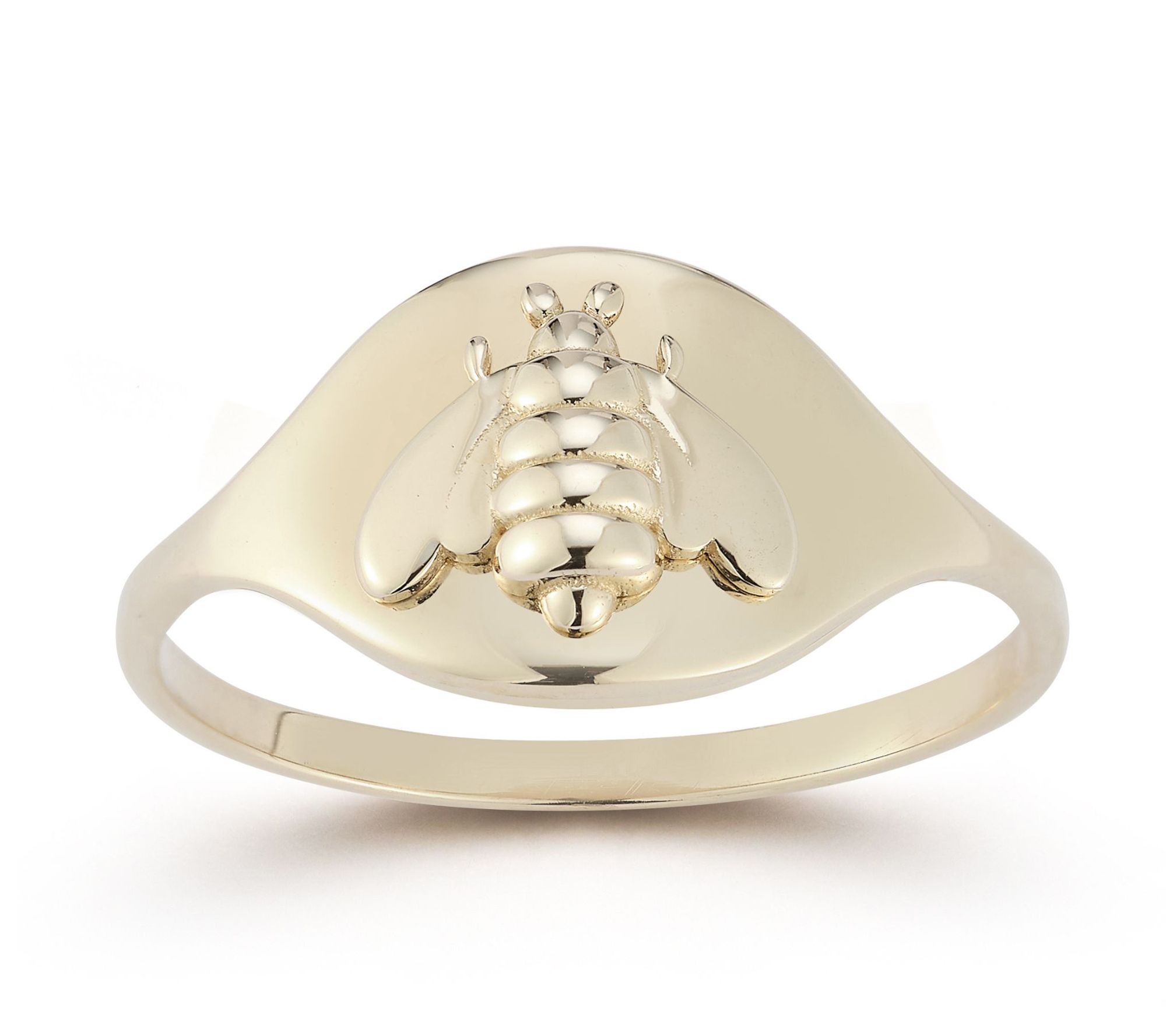 Luminosa Gold Bee Disc Ring, 14K