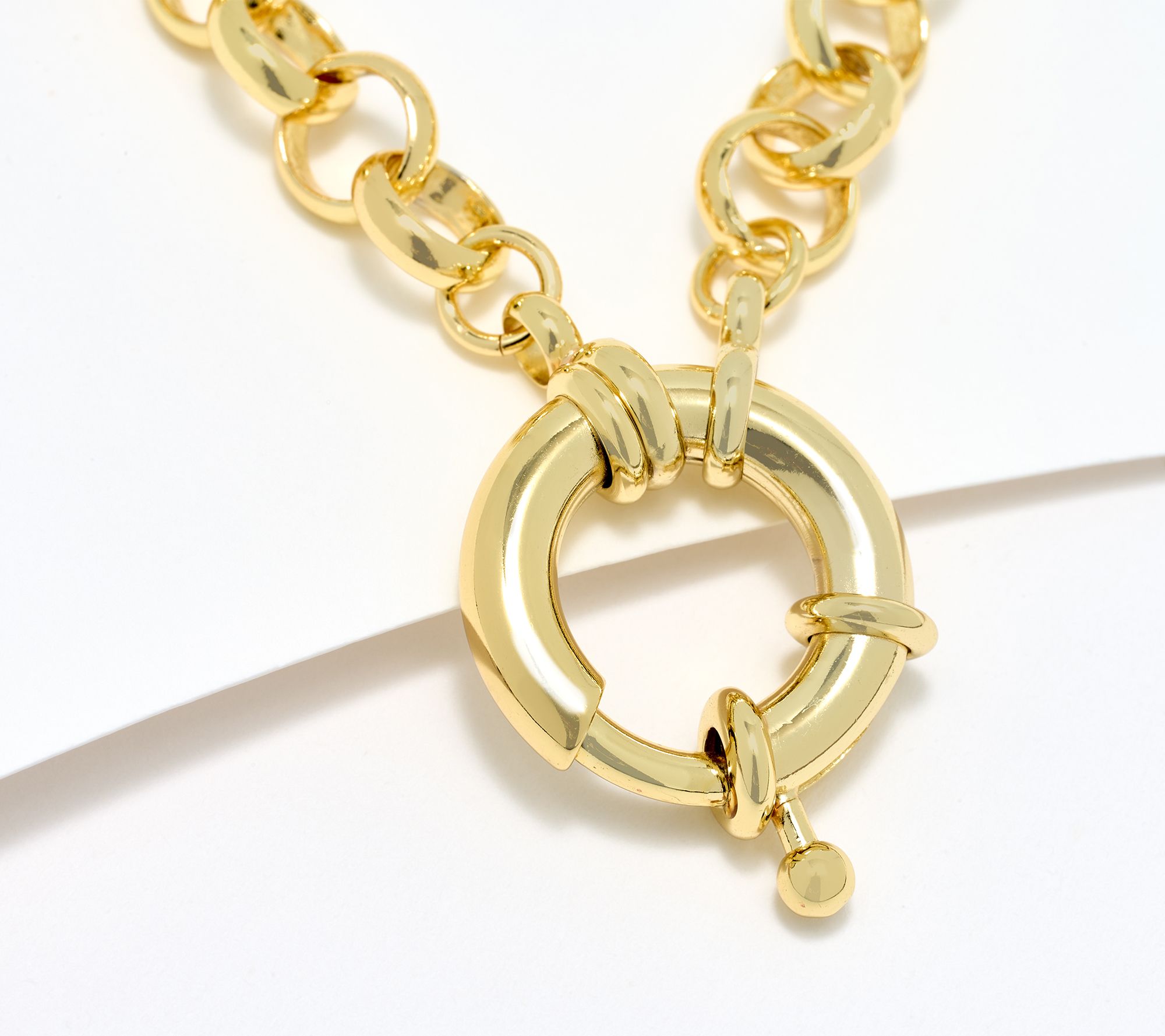 Kirks Folly Sailor Loop Rolo 18" Chain Necklace with Extender