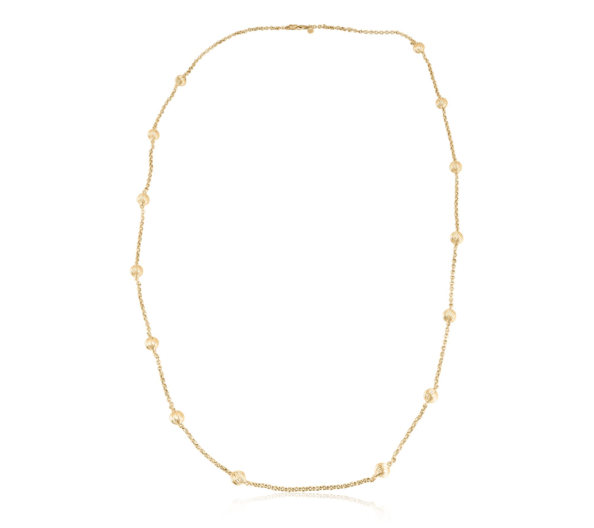Christian James by Scott Grimes 14K Clad 48" Bead Necklace