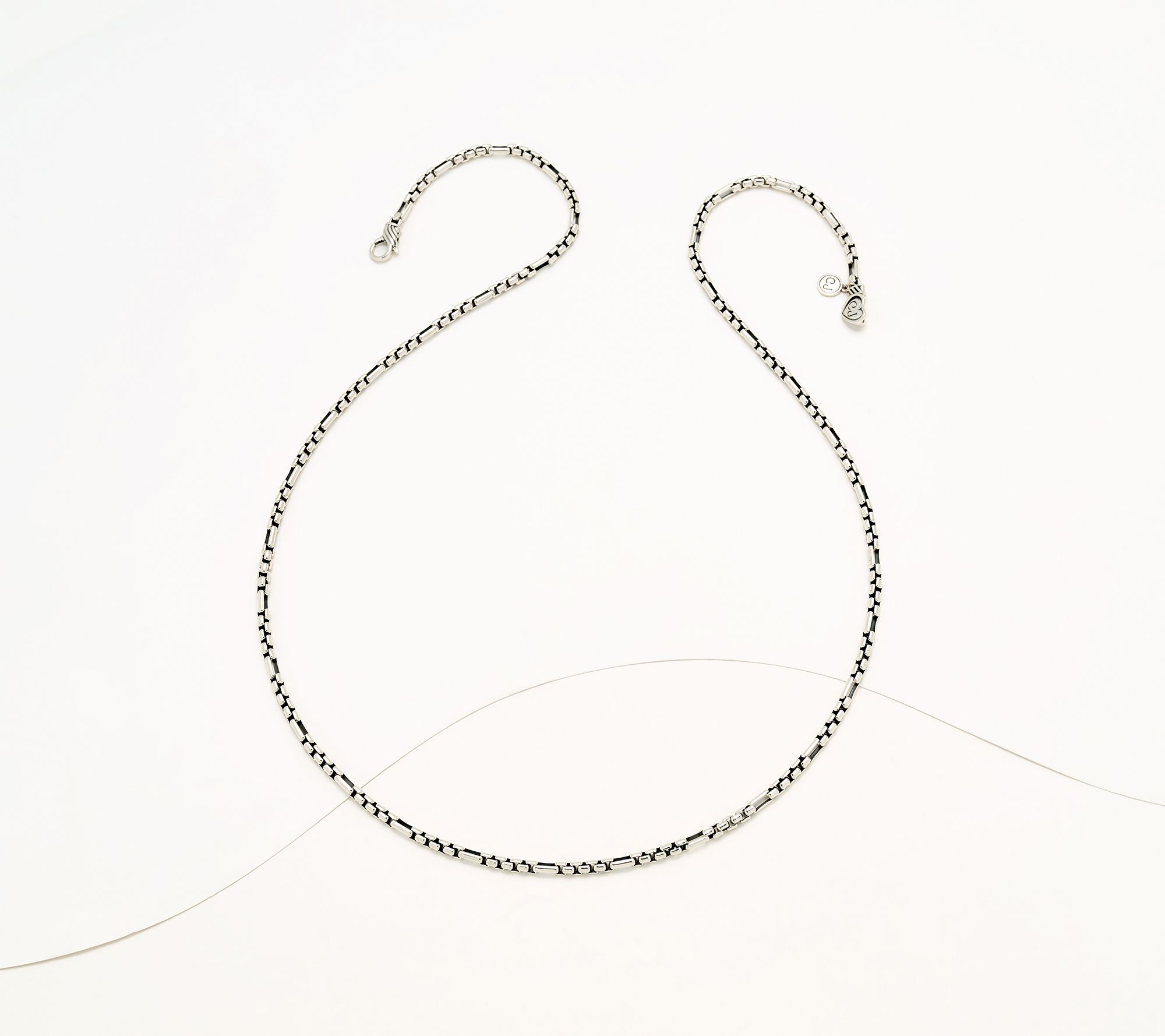 Christian James by Scott Grimes Sterling 3mm 7x1 Luciano 24" Necklace, 20.1g