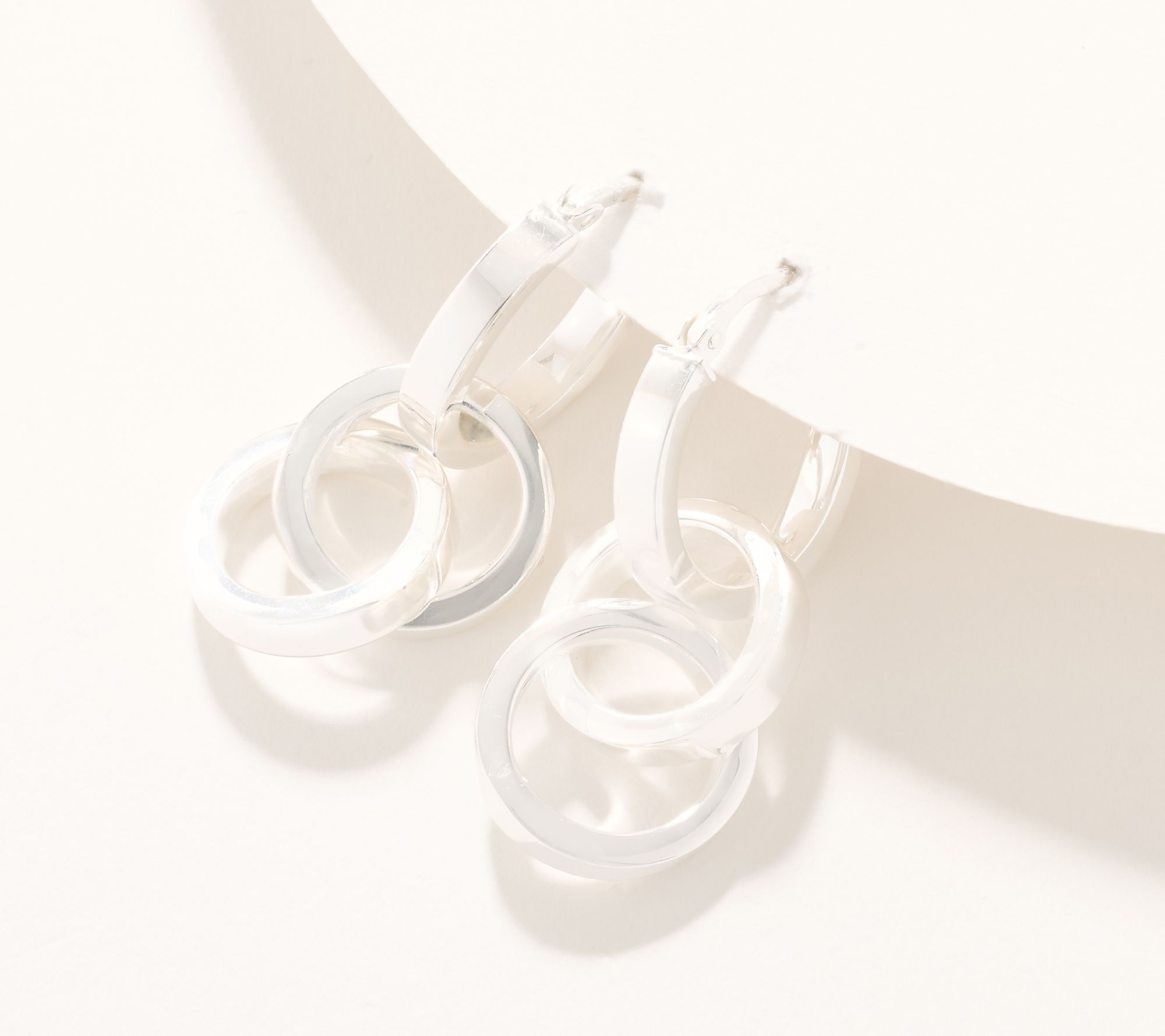 UltraFine 950 Silver Convertible Drop Earrings