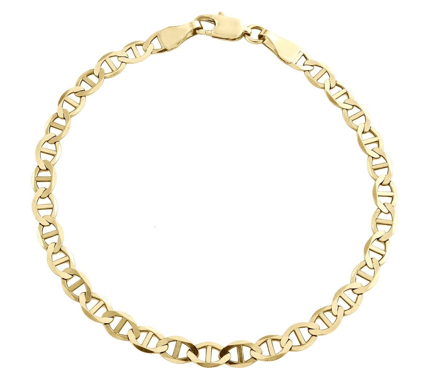 Men's Mariner Link 8" Bracelet, 14K Gold