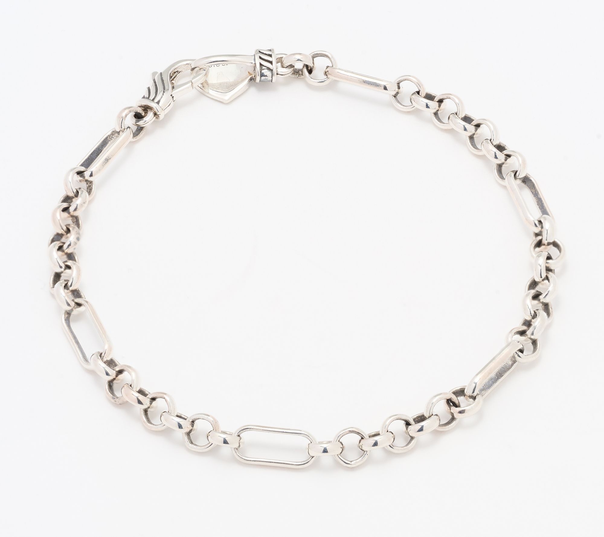 Christian James by Scott Grimes Sterling Rolo Signature Link Bracelet 6.5g