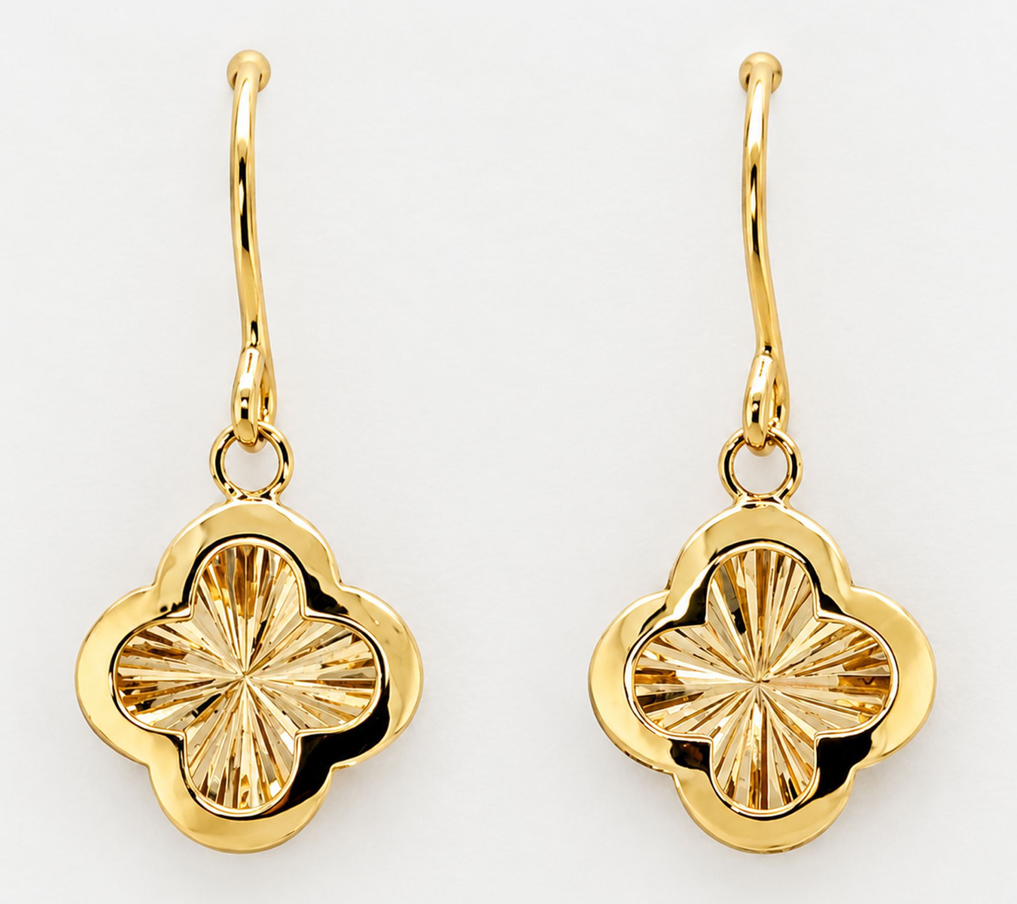 Alkeme 10K Gold Clover Earrings