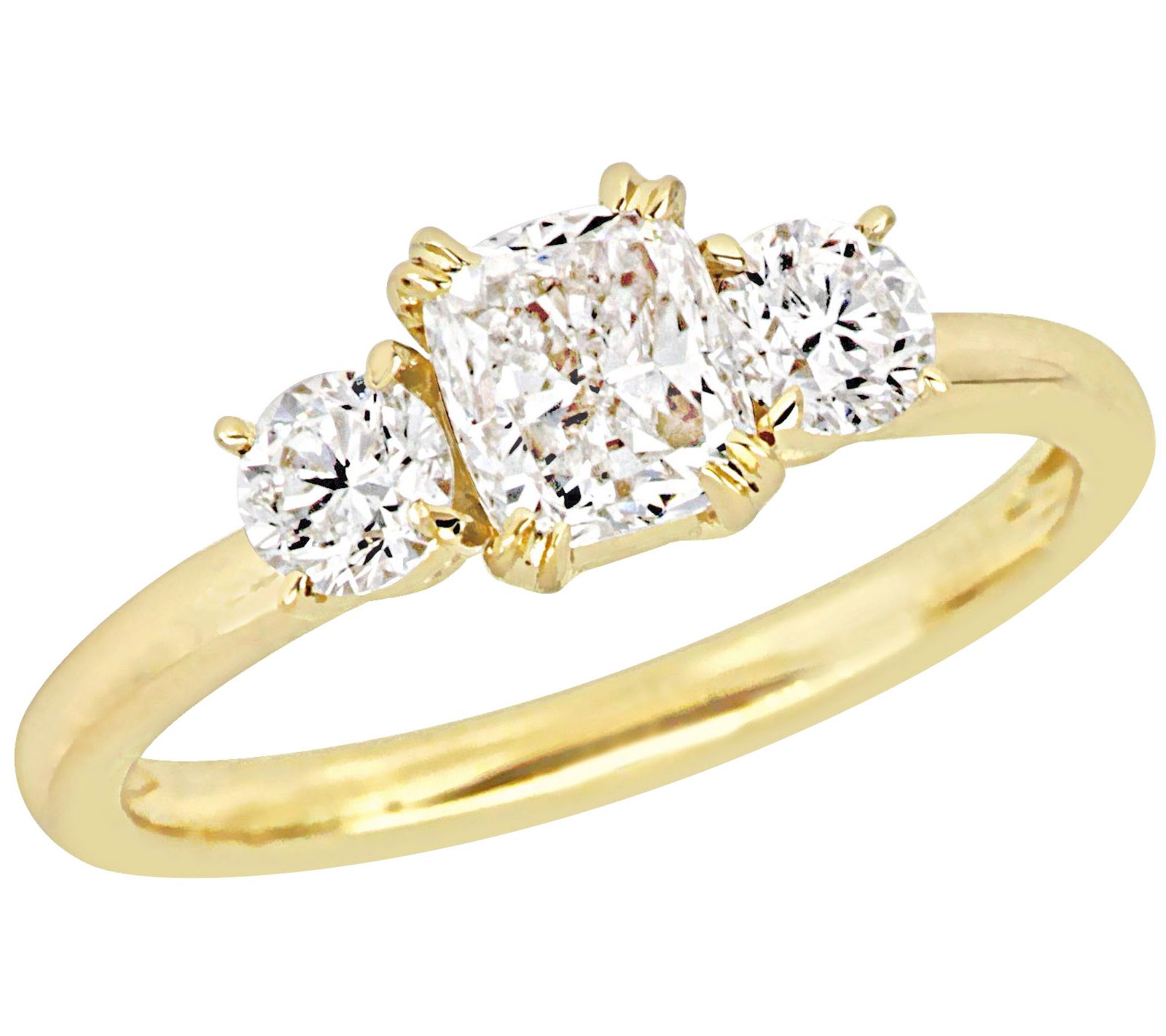 Affinity 1.50 cttw Diamond Engagement Ring, 14K - QVC.com