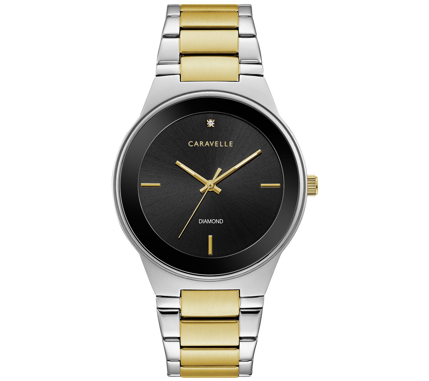 Caravelle by Bulova Men's Black Dial Bracelet Watch