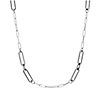 Steel by Design 36" Paperclip Link Station Necklace