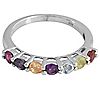 Affinity Gems 0.70 cttw Multi-Gemstone Band Ring, Sterling, 1 of 3