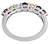 Affinity Gems 0.70 cttw Multi-Gemstone Band Ring, Sterling, 2 of 3