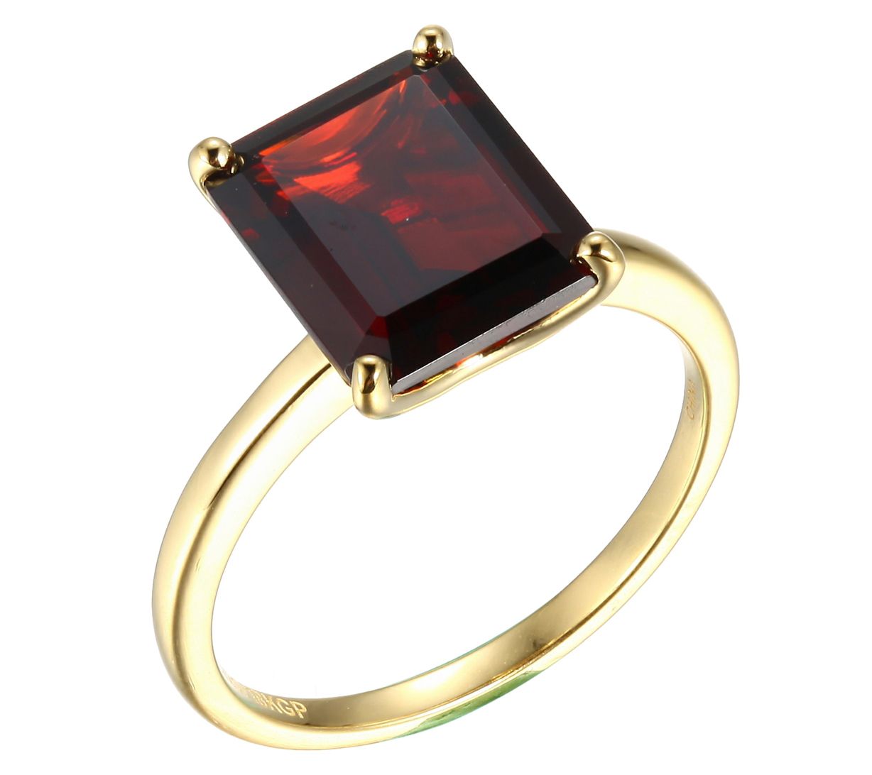 Affinity Gems 4.50 cttw Garnet Ring, 18K Gold Plated