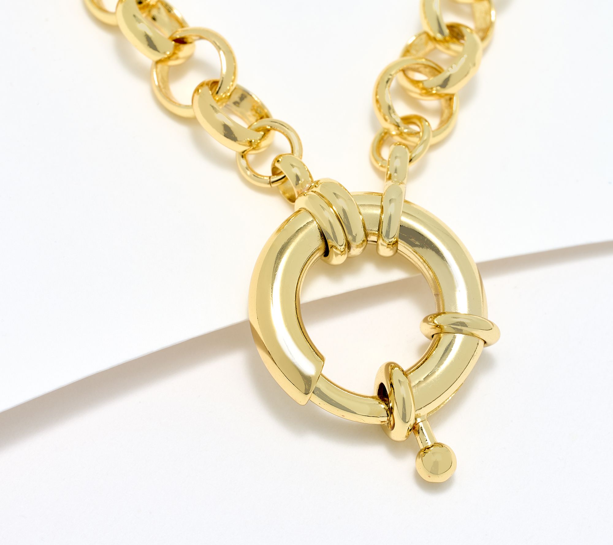 Kirks Folly Sailor Loop Rolo 32" Chain Necklace with Extender