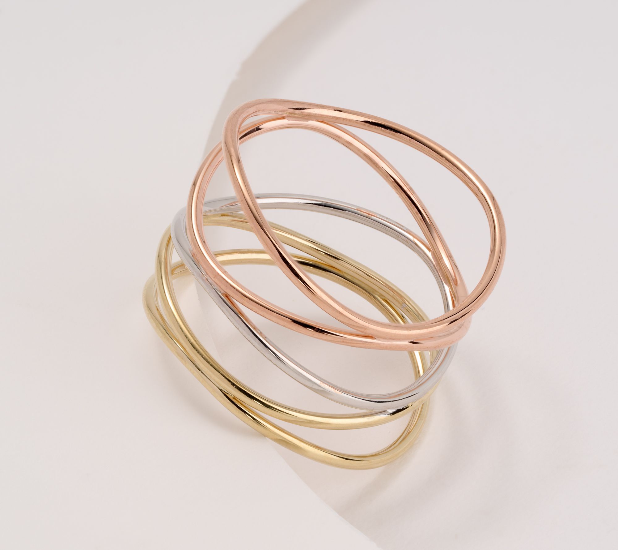"As Is" David Markstein 14K Gold Multi Fine Line Ring