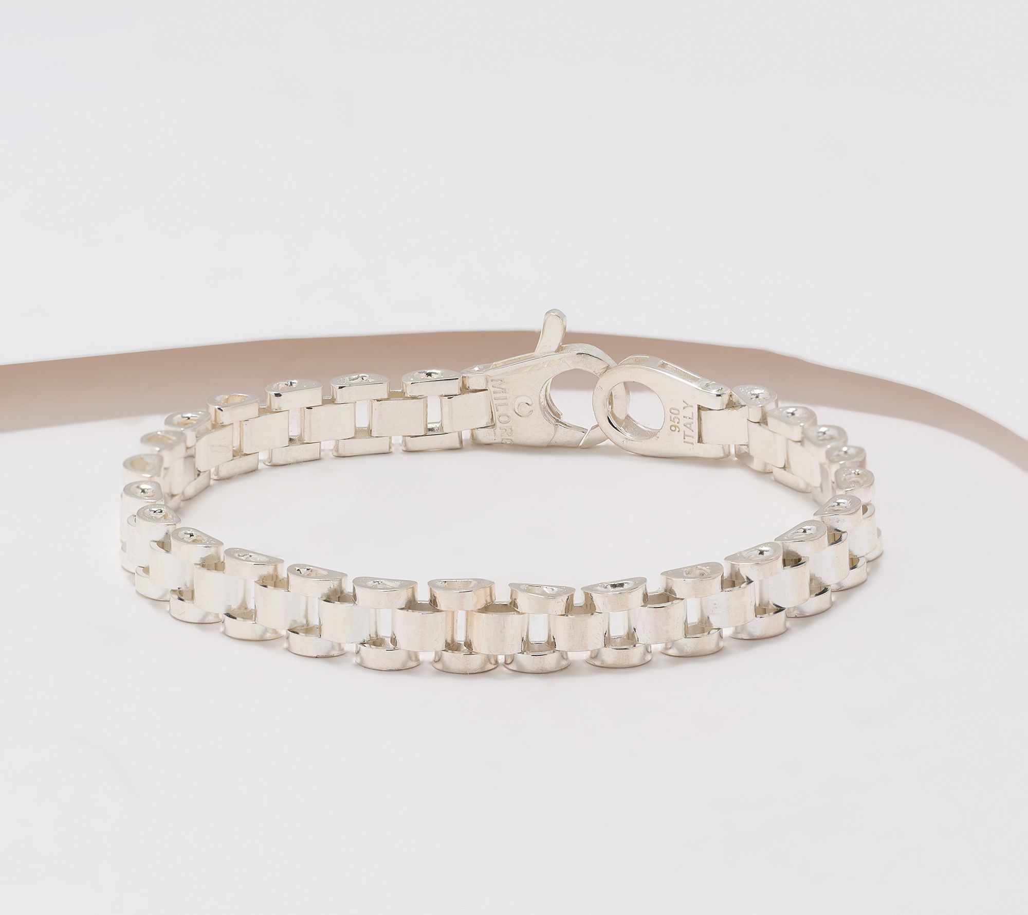 UltraFine 950 Silver Panther Link Chain Bracelet