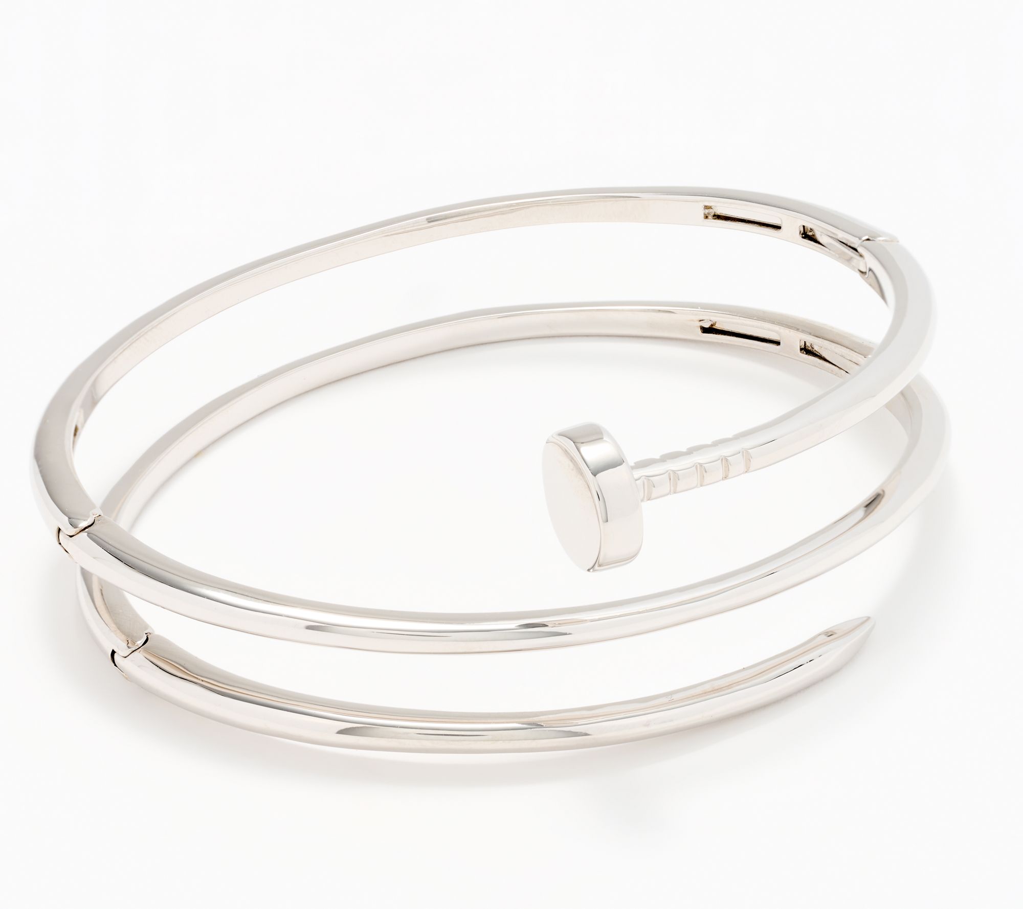 "As Is" David Markstein Bronze Multi Hinge Nail Head Bangle