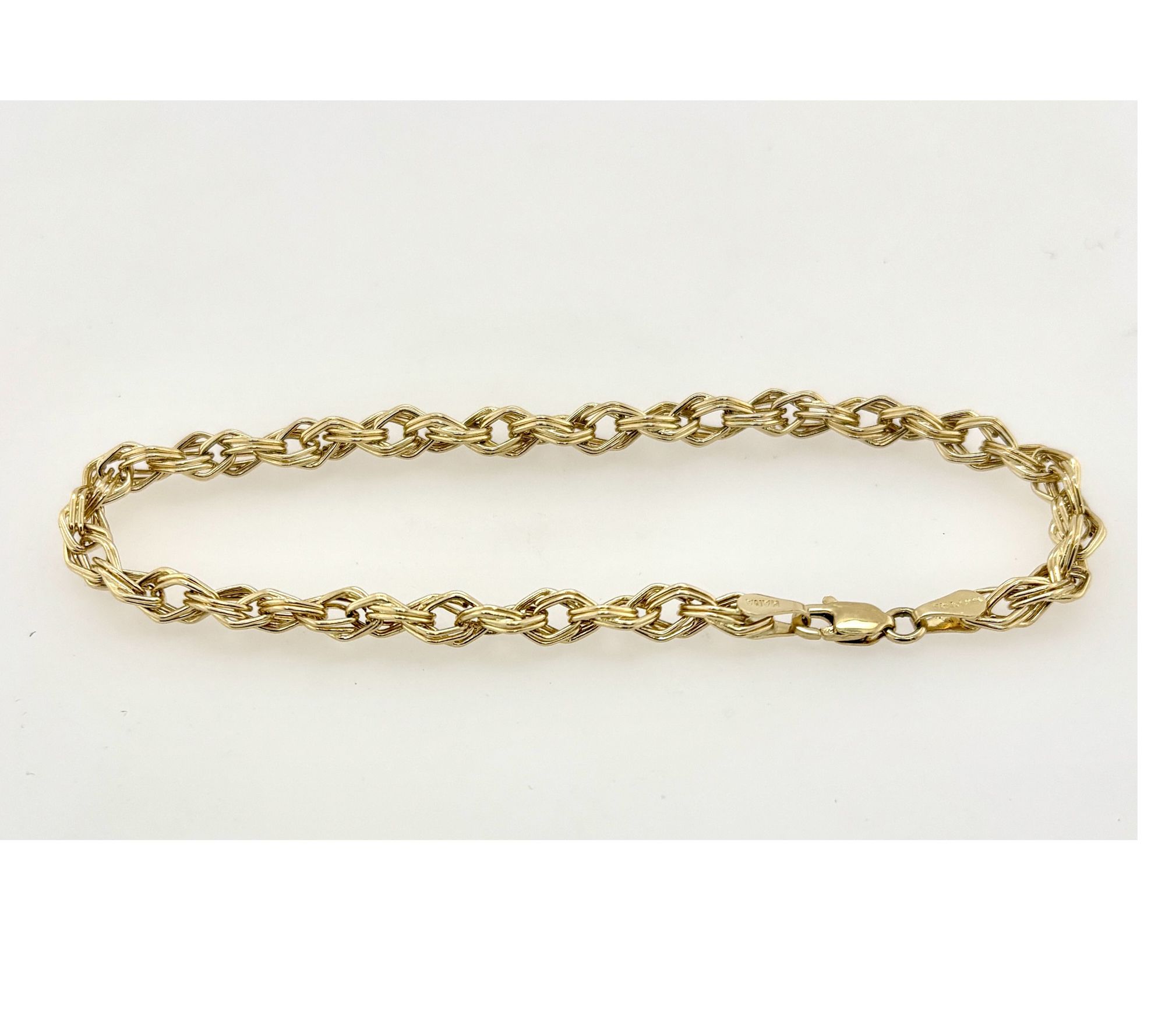 Alkeme 14K Gold Rhombus Link Bracelet