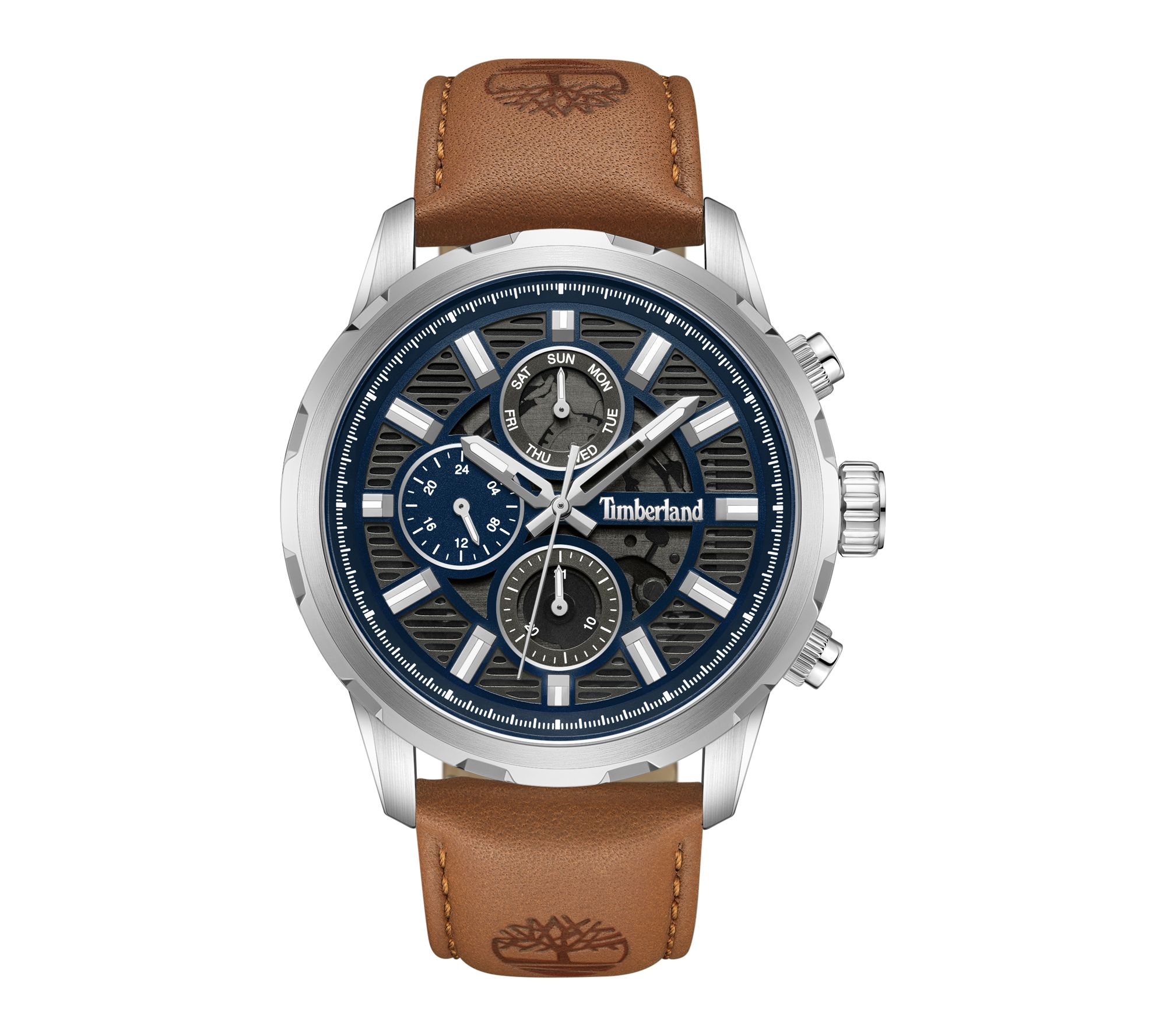 Timberland Men's Hampton Harbour Stainless TanStrap Watch