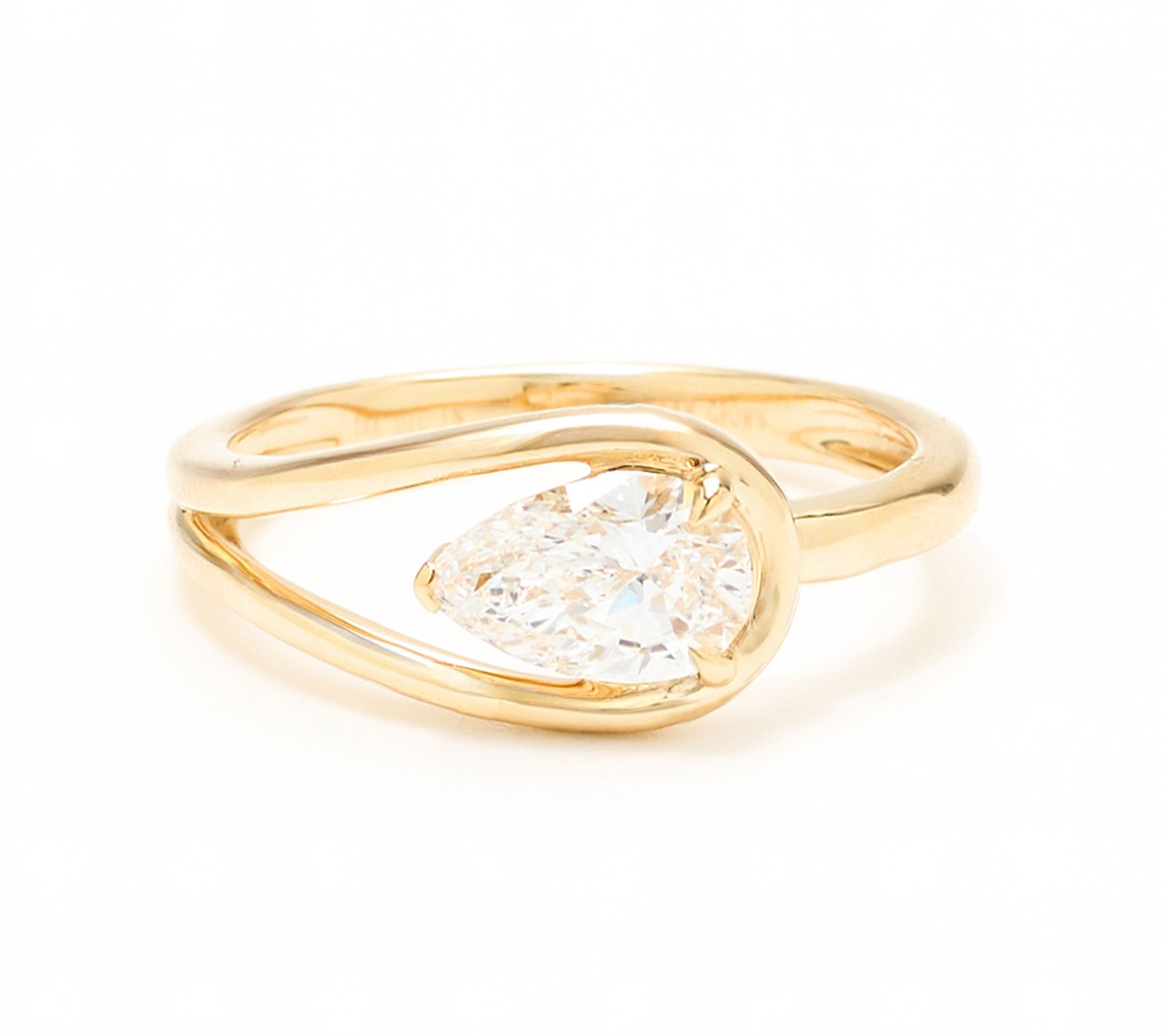 Fire Light Lab Grown Diamonds 1.04 cttw East West Ring, 14k
