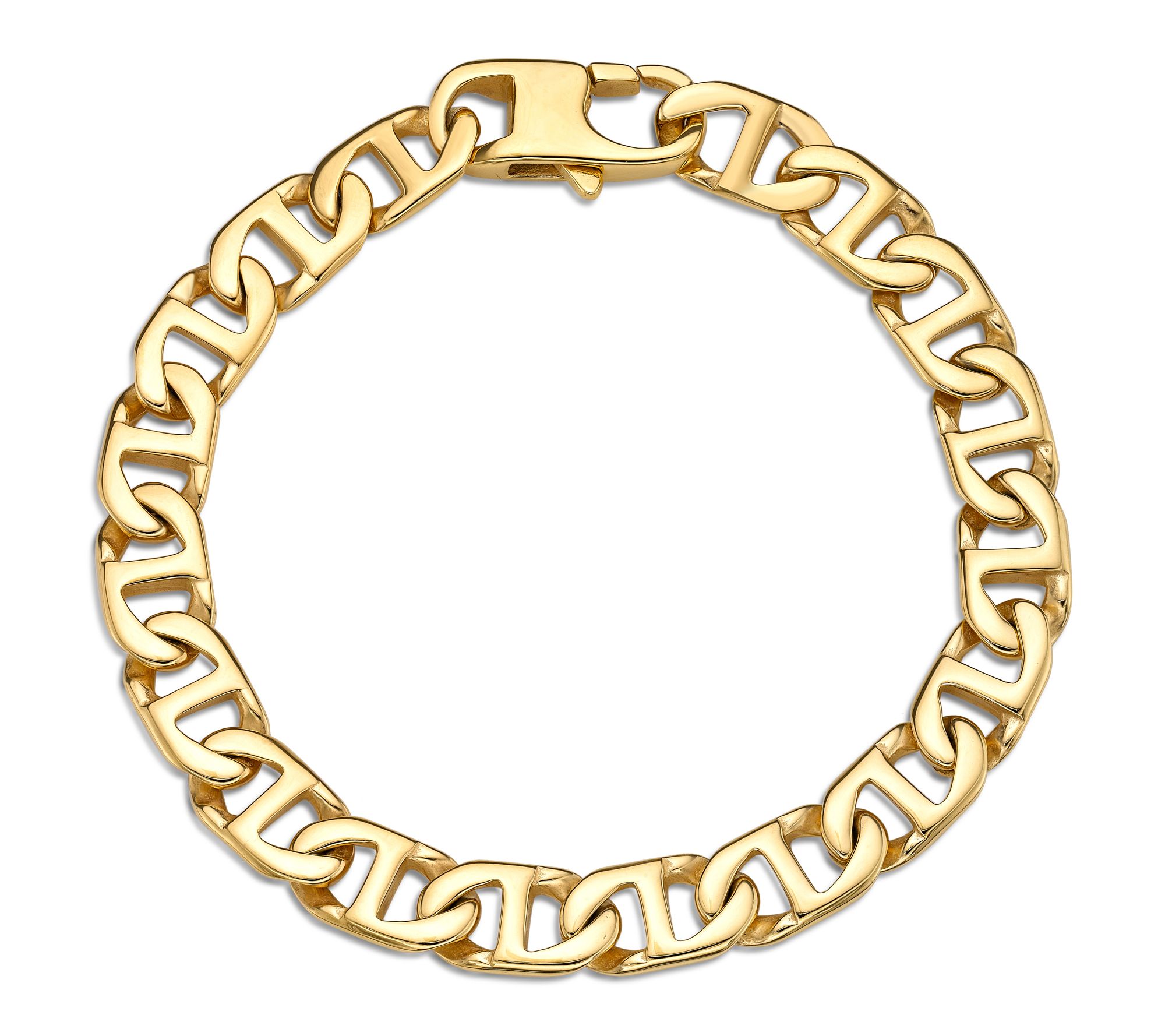 LYNX Men's Stainless Steel Marine Link Bracelet