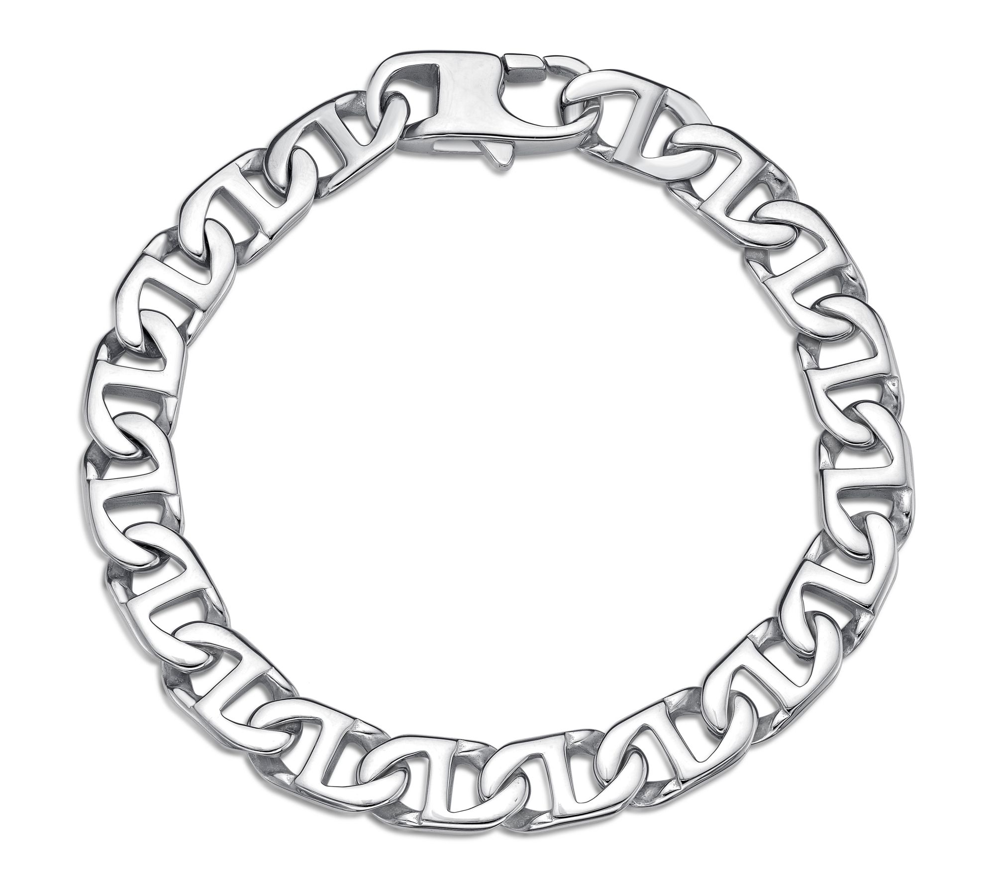 LYNX Men's Stainless Steel Marine Link Bracelet