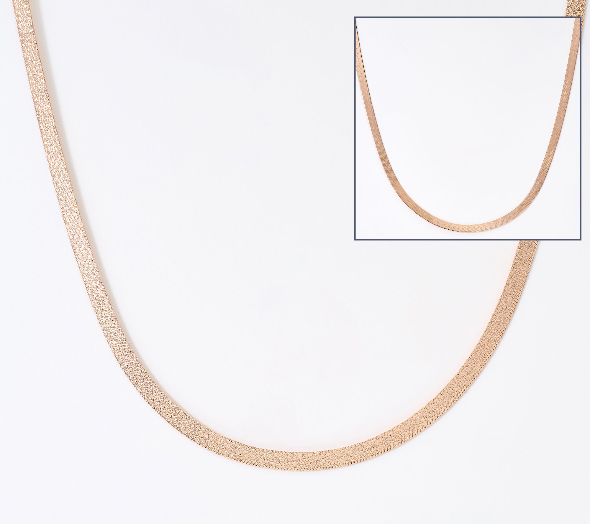 David Markstein Bronze Nuovo Herringbone Necklace, 18"
