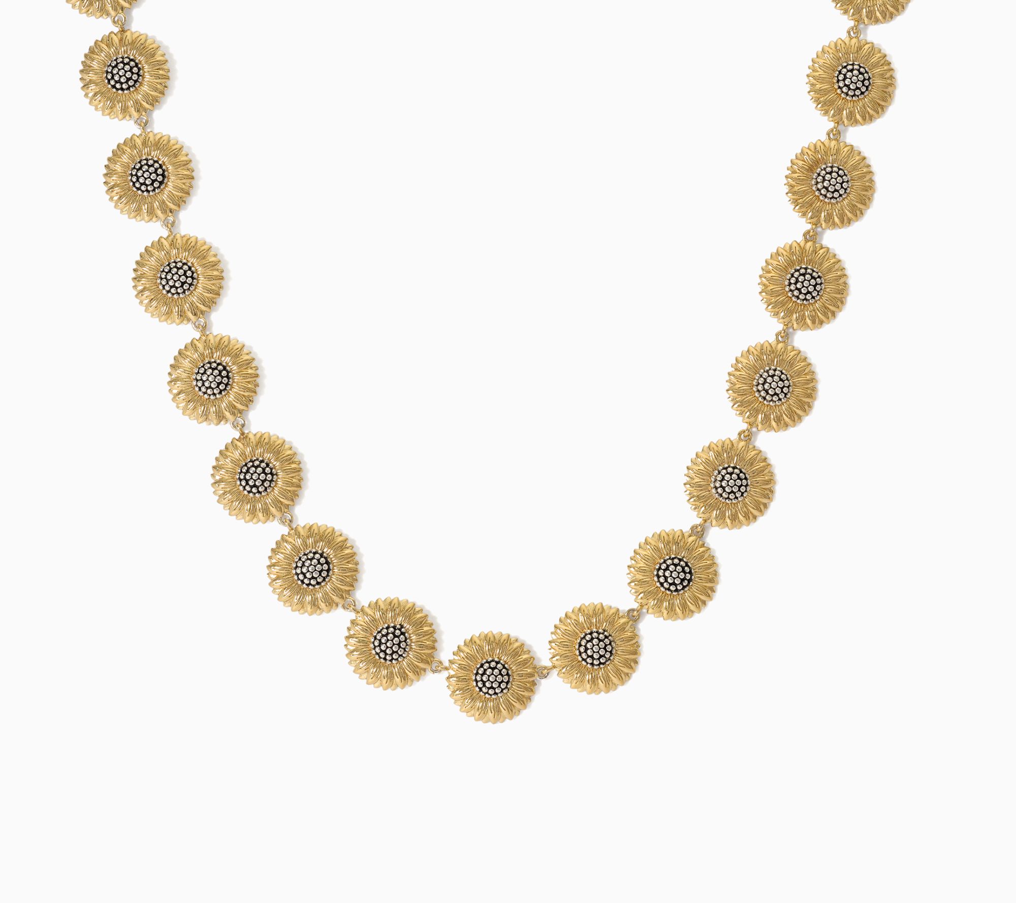 Christian James by Scott Grimes Sterling Silver 20" Sunflower Necklace 54.0g