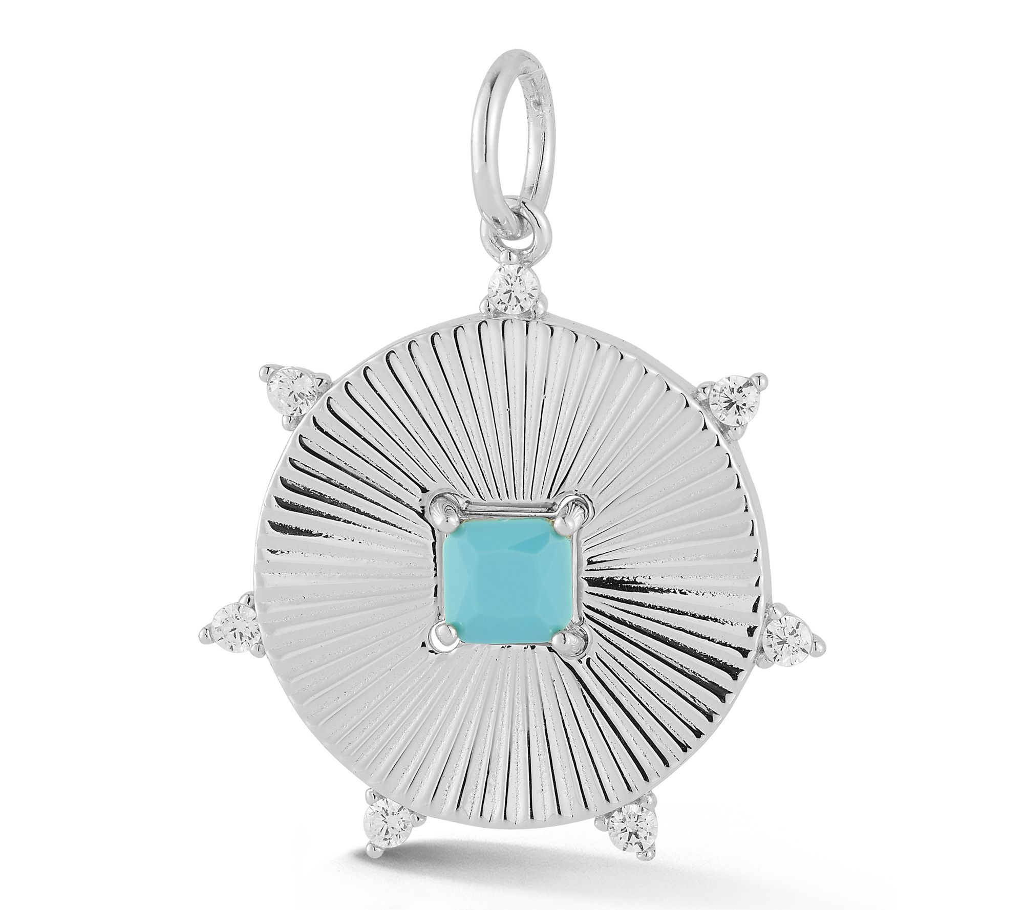 Sterlina Silver Vintage Round Pendant, Sterling