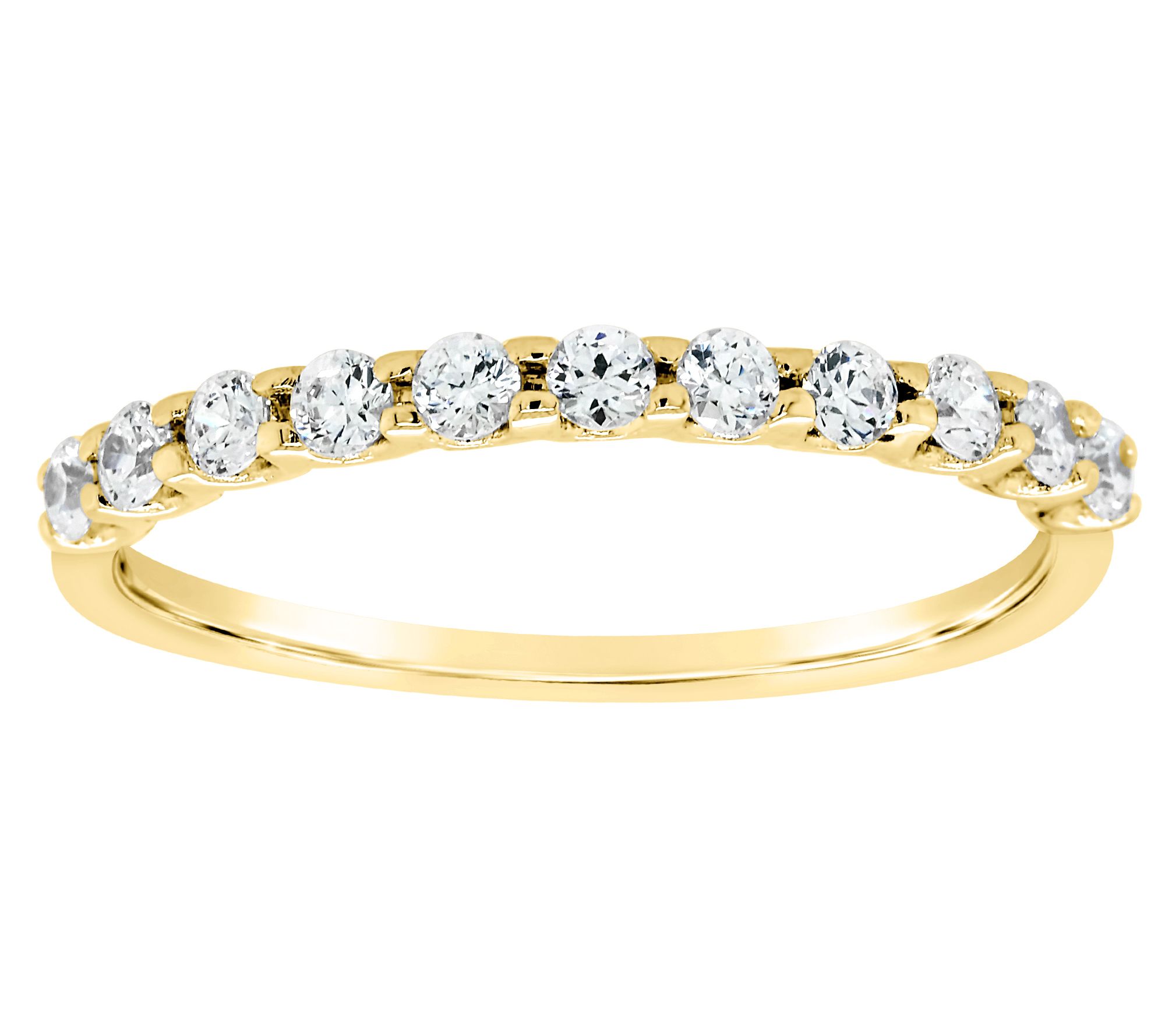Affinity 14K Gold 3/10 cttw 11-Stone Diamond Ring