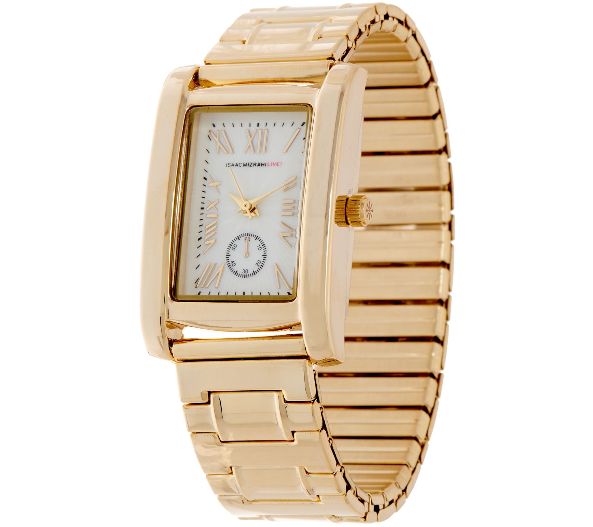 Isaac Mizrahi Live! Rectangular Dial Metal Expansion Watch  display picture 2