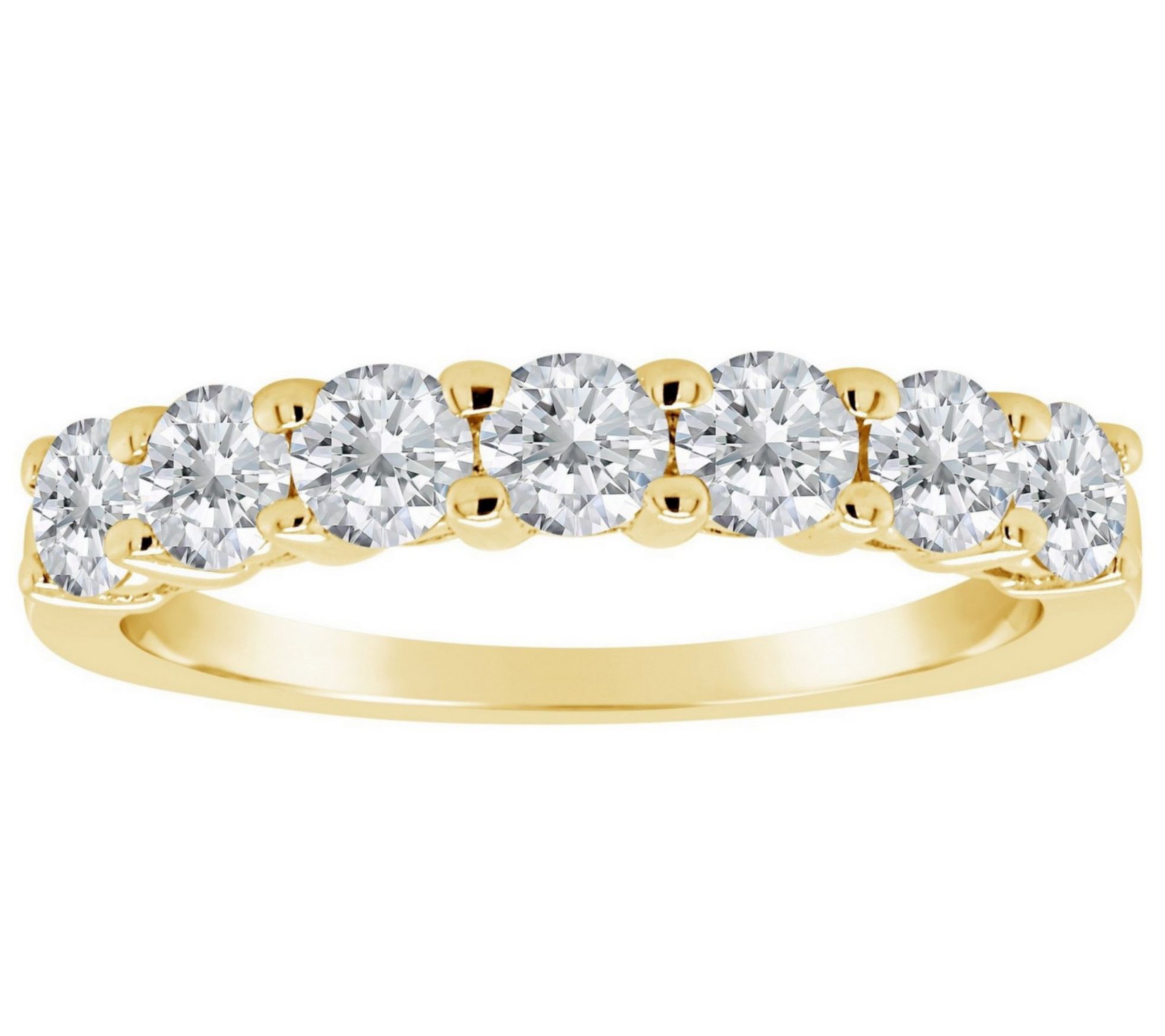 Affinity 1.00 cttw 7-Stone Diamond Band Ring, 14K Gold